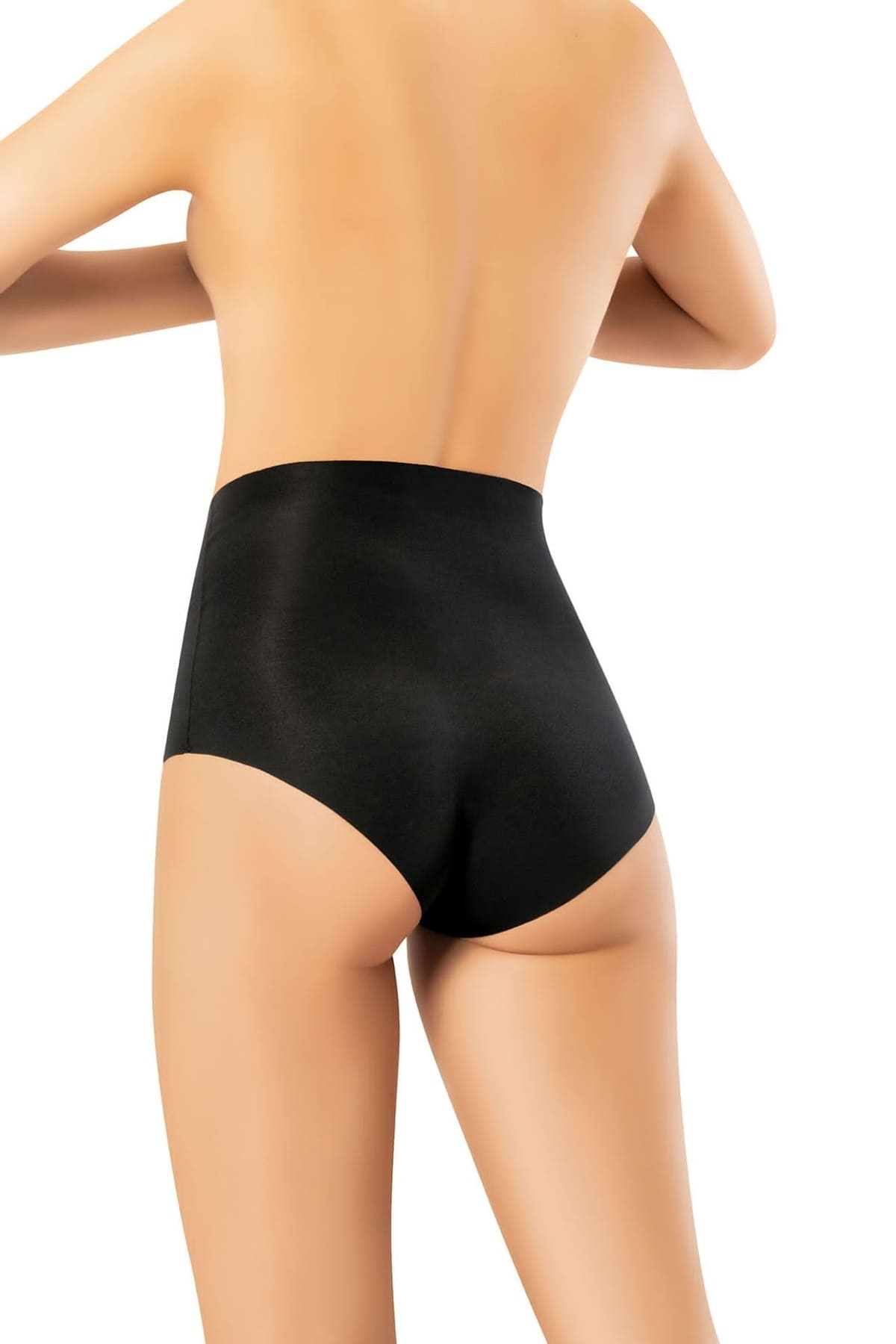 Lazer Kesim Dikişsiz Yüksek Bel Korse Flex Fit 6009 - Siyah