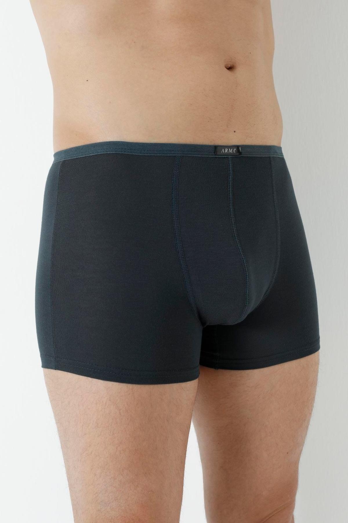 Bambu Kumaş Esnek Lastikli Boxer Arma Yıldız 1190 - Füme