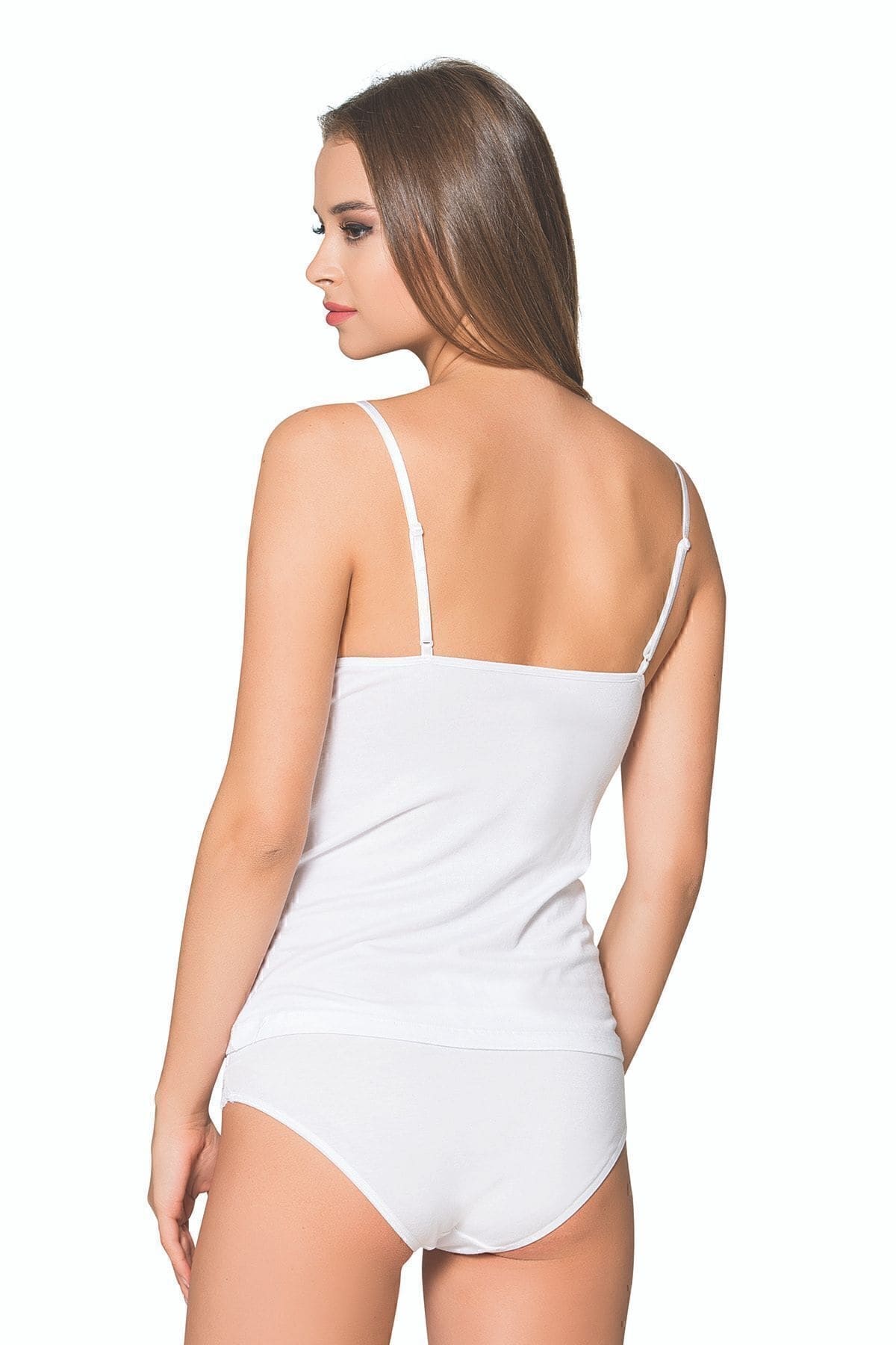 Özkan Dantel Detaylı İnce Askılı Kadın Atlet Özkan 25427 - Görsel 2