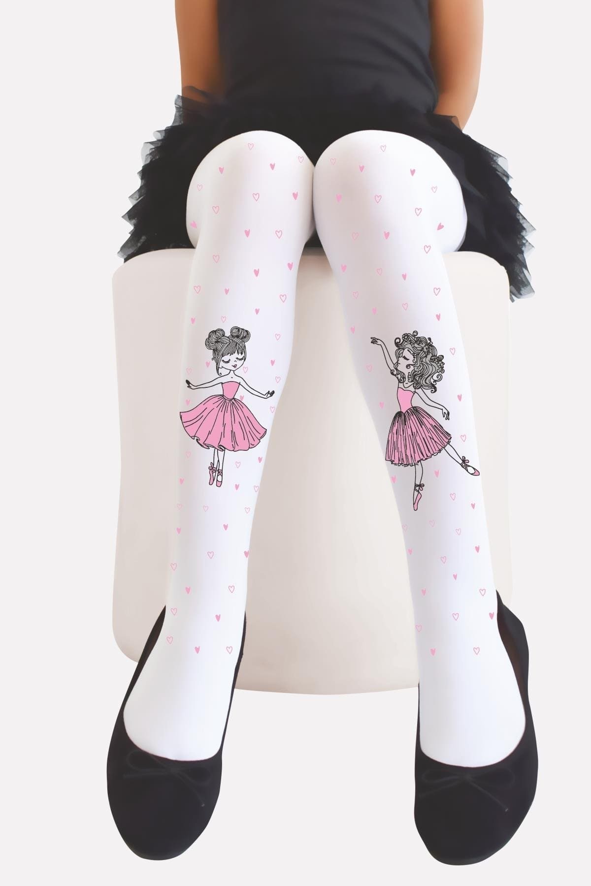 Pamuklu Kaydırmaz Taban Çocuk Külotlu Çorap Daymod 2125160 - Beyaz