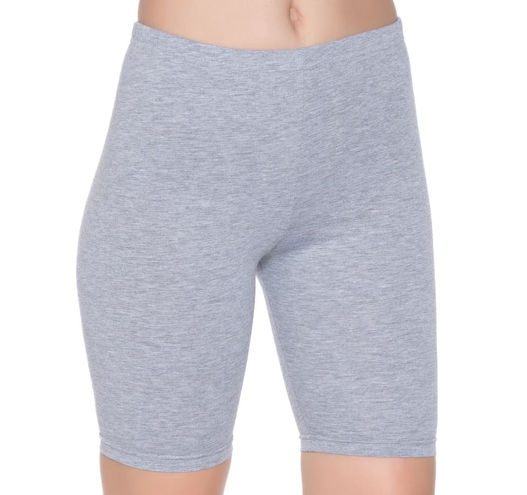 Likralı Yüksek Bel Dizüstü Tayt Bej Yıldız 3613 - Gri