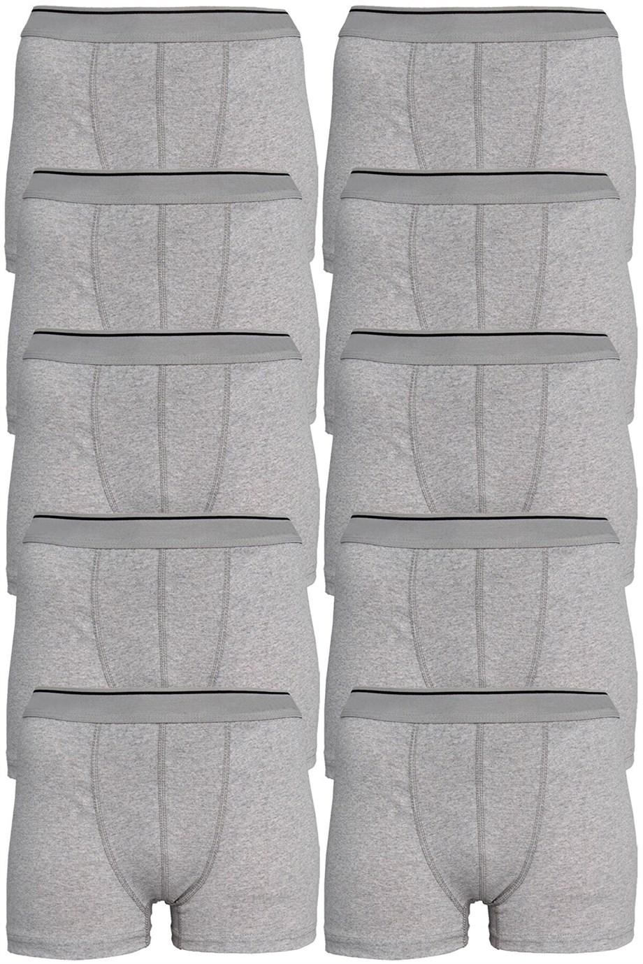 Pamuklu Esnek Bel Lastiği Gri Boxer Arma Yıldız 9177 - Gri