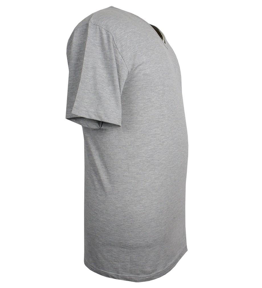 Pamuklu Büyük Beden V Yaka Atlet Arma Yıldız 9160 - Gri