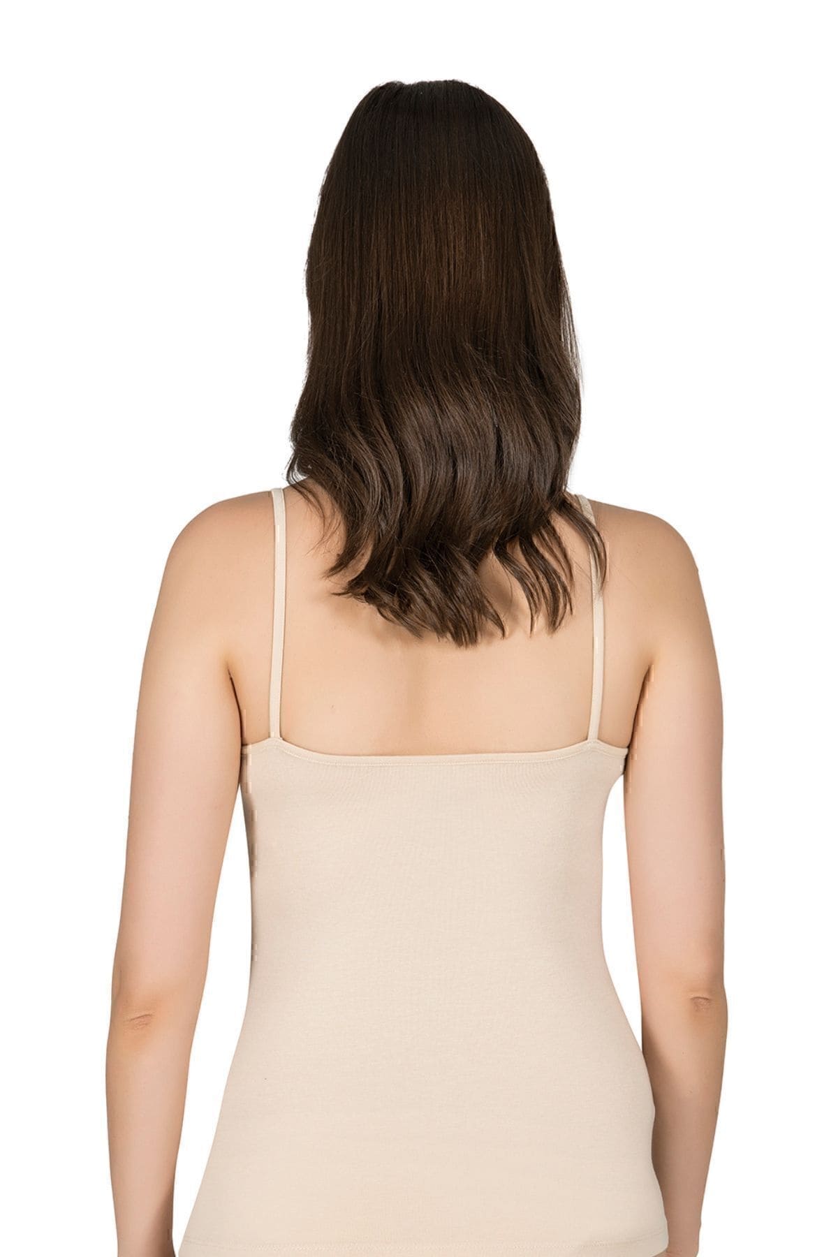 Pamuklu Modal Esnek İp Askılı Kadın Atlet Özkan 24264 - Ten