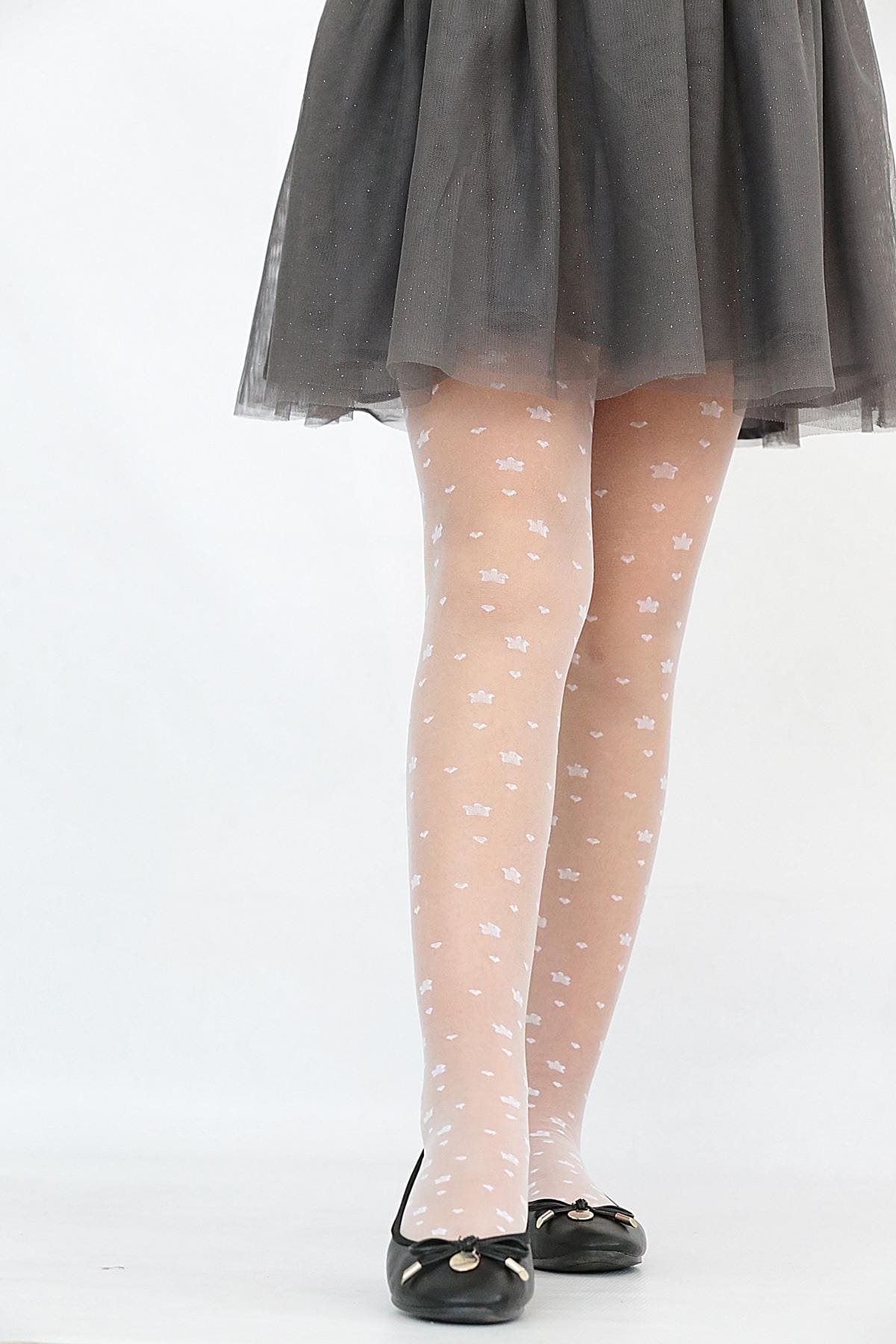 Kaydırmaz Tabanlı Çocuk Külotlu Çorap Daymod 2125150 - Kemik