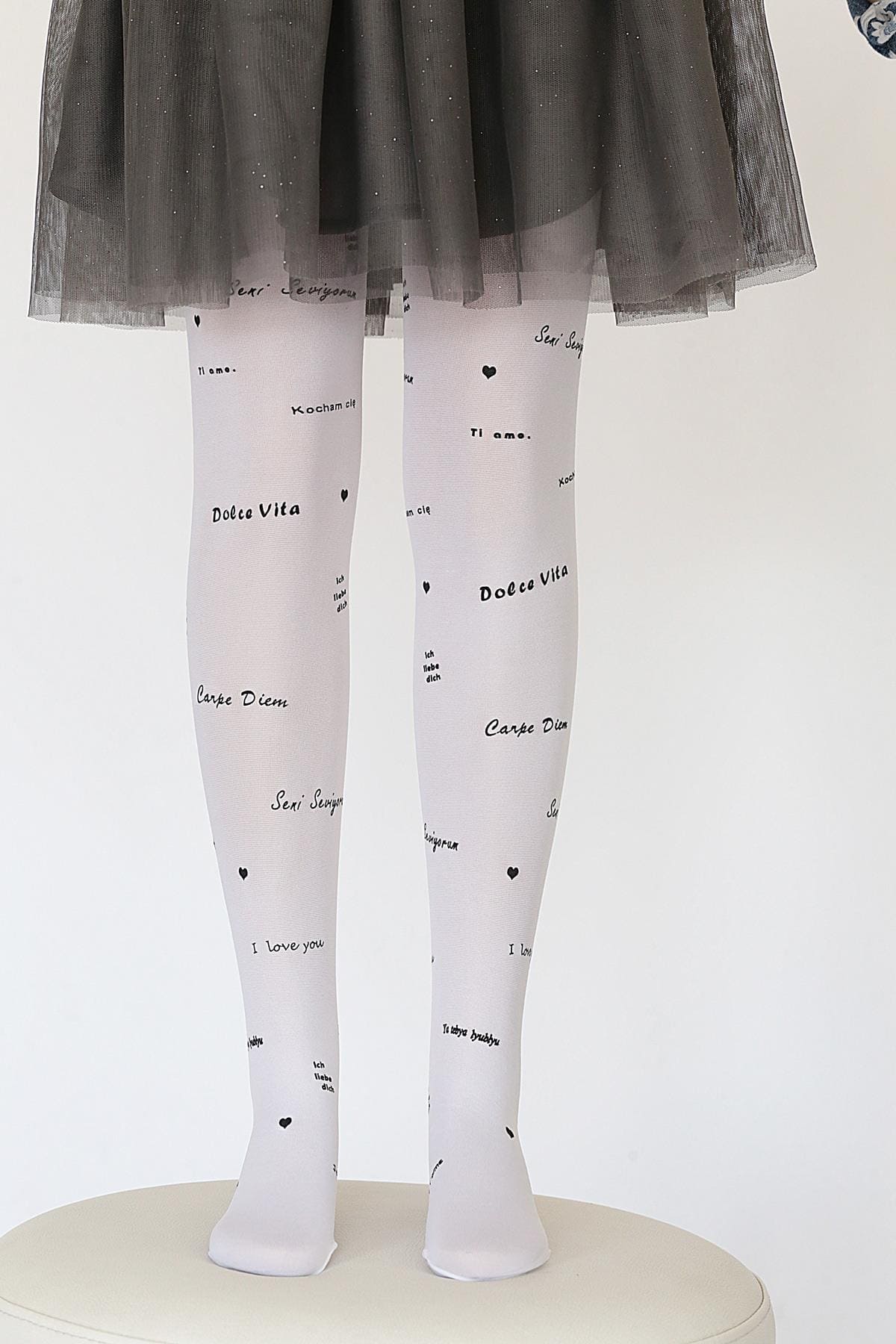 Kaydırmaz Tabanlı Külotlu Çorap Daymod 2125151 - Beyaz