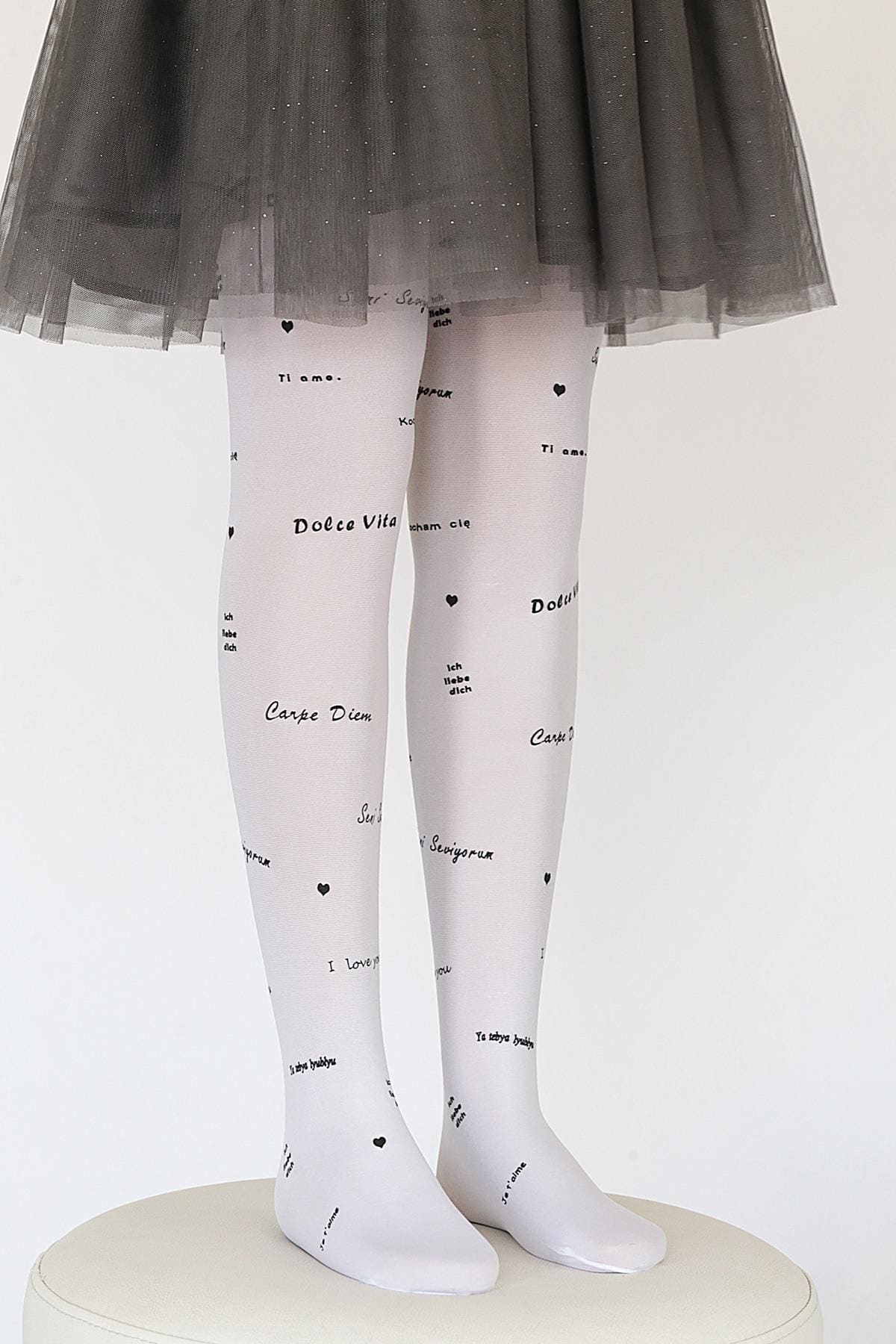 Daymod Kaydırmaz Tabanlı Çocuk Külotlu Çorap Siyah Daymod 2125151 - Görsel 2