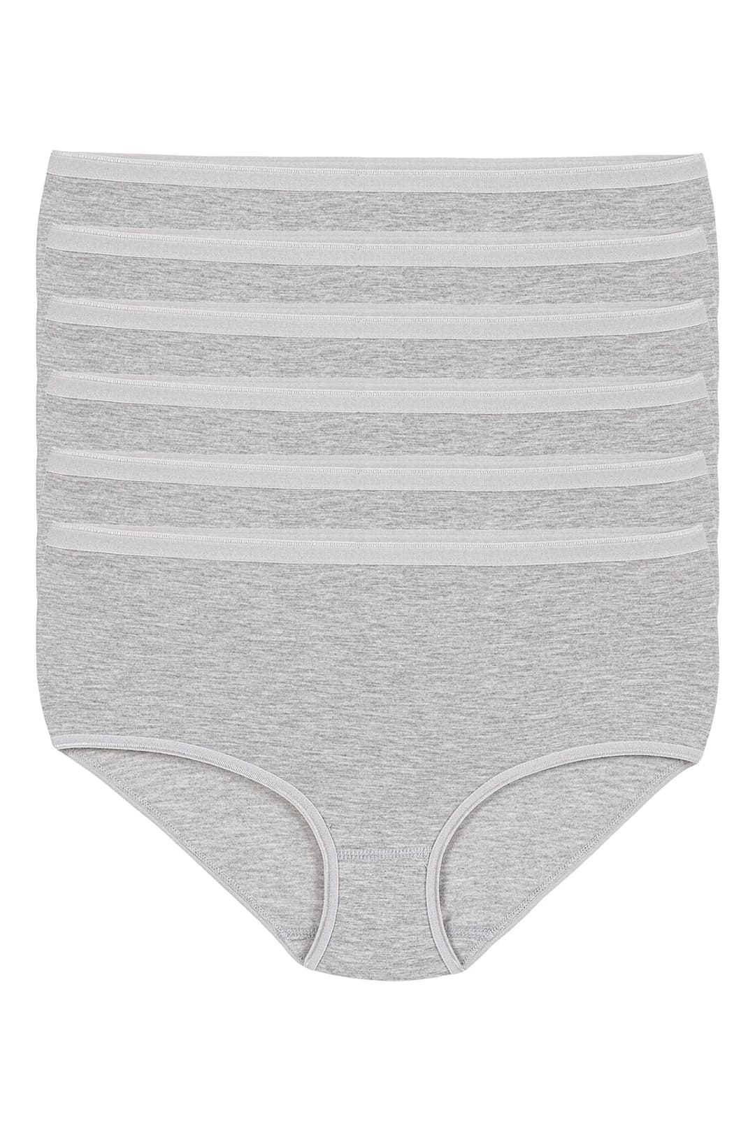 Yüksek Bel Destekli Likralı Bato Külot Yıldız 3749 - Gri