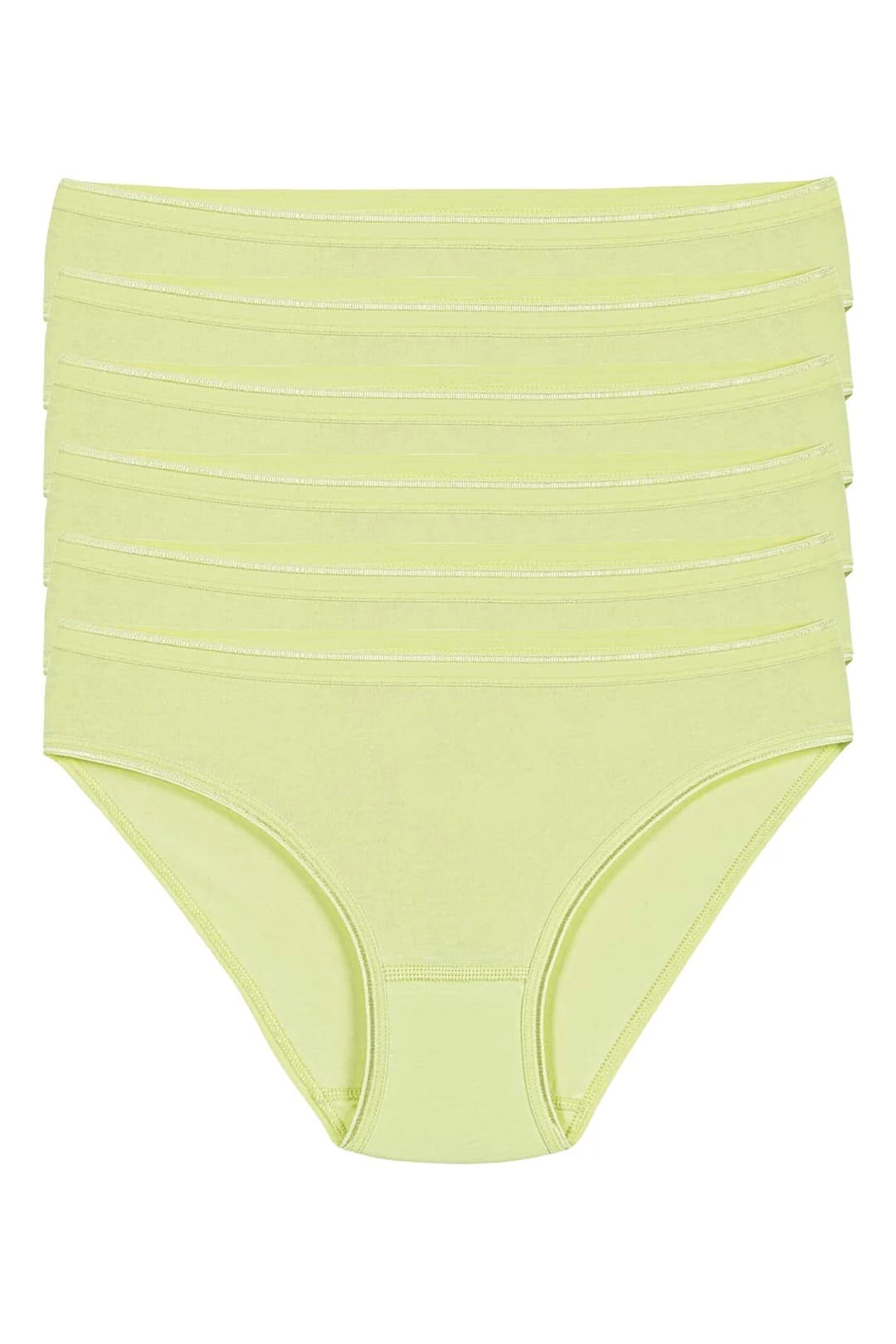 Yüksek Bel Pamuklu Likralı Bikini Kadın Külot Yıldız 3722 - Yeşil