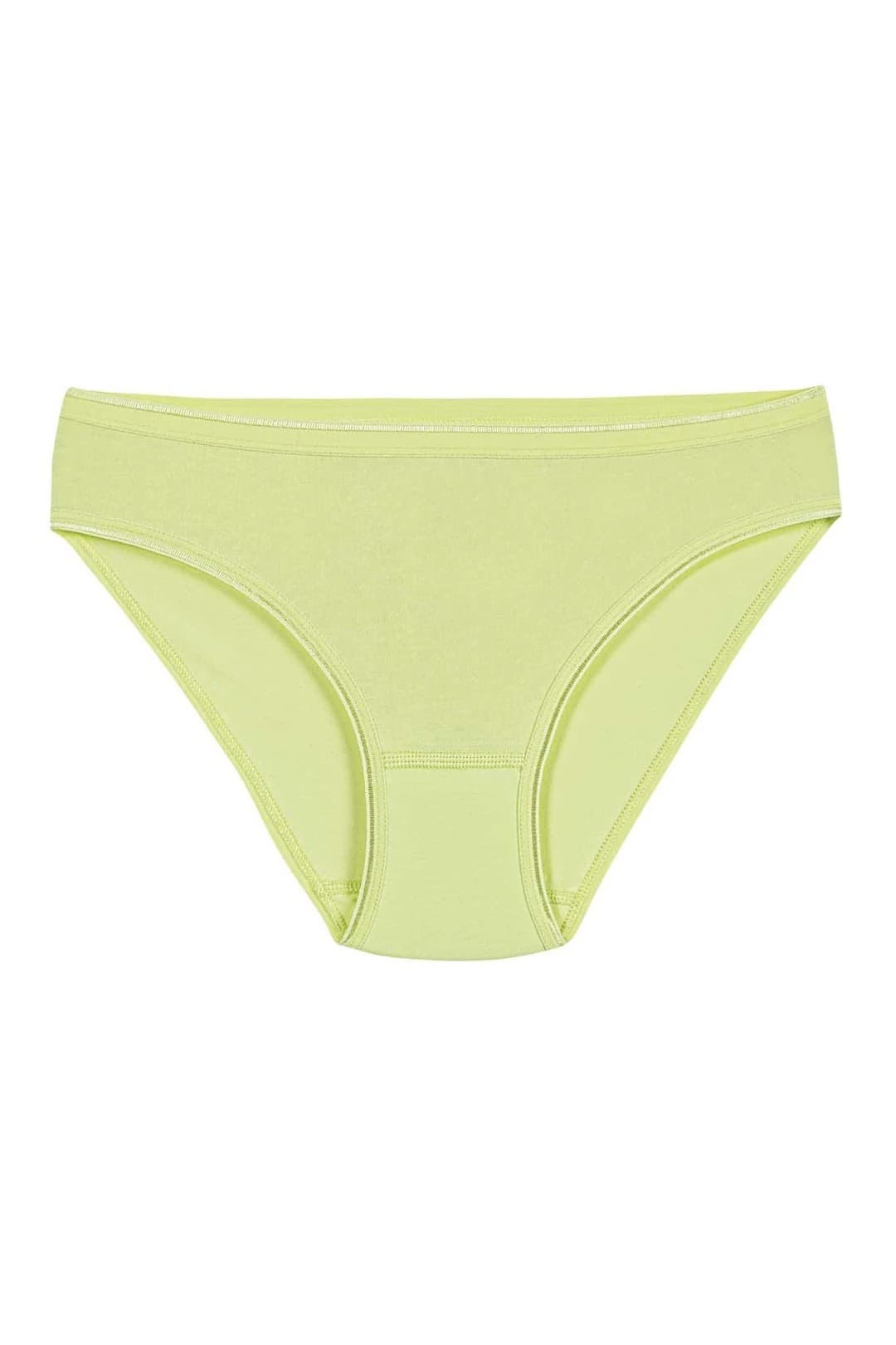 Yüksek Bel Pamuklu Likralı Bikini Kadın Külot Yıldız 3722 - Yeşil