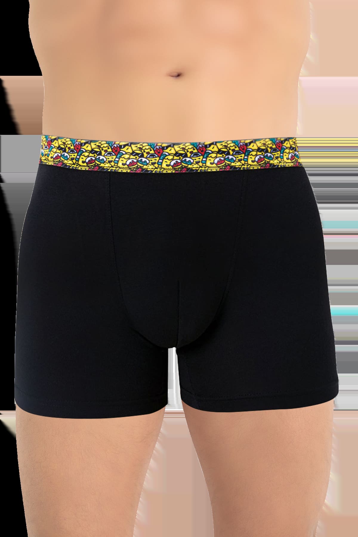 Micro Modal Esnek Bel Boxer Öts 135004 - Siyah