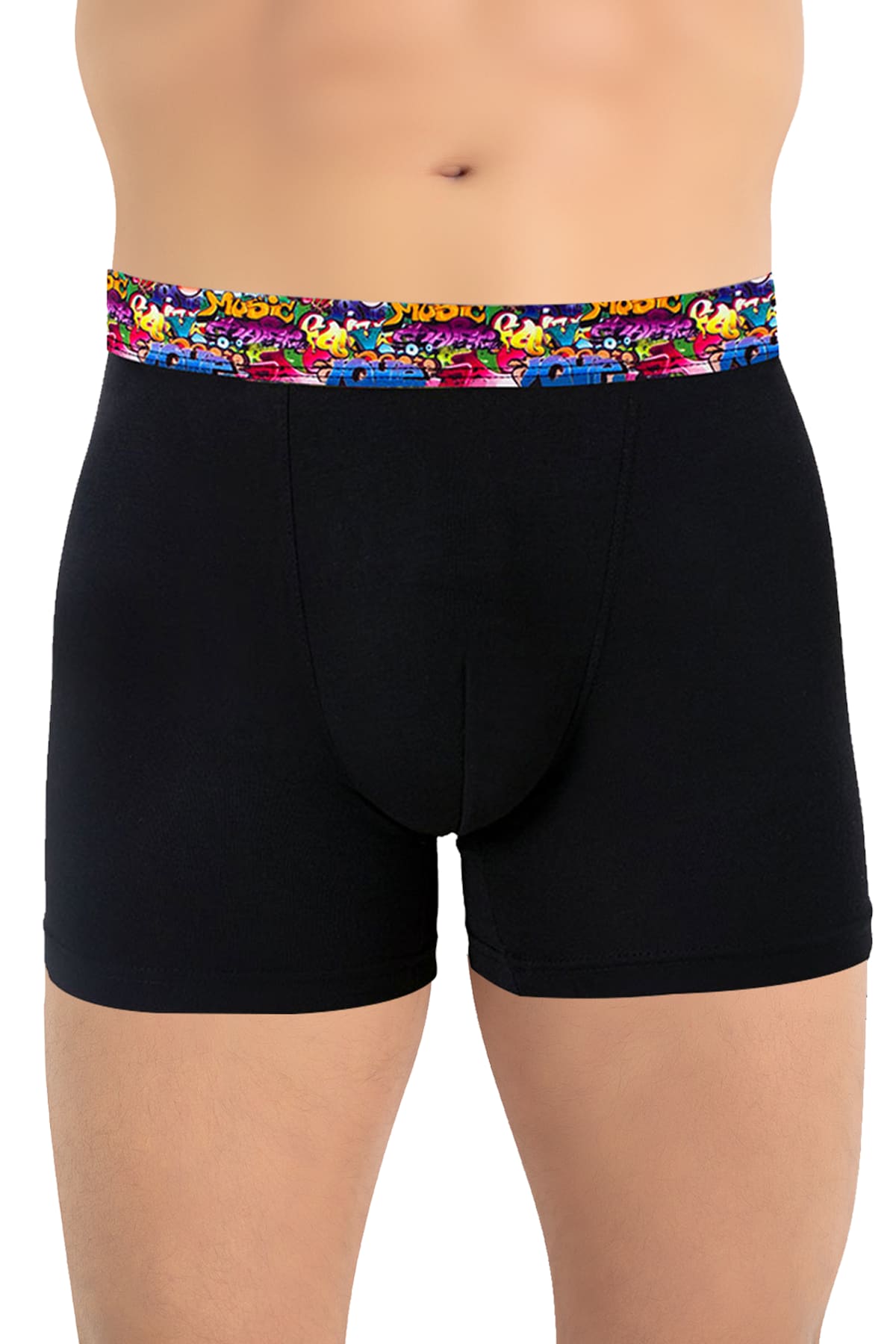 Micro Modal Elastane Erkek Boxer Öts 135005 - Siyah