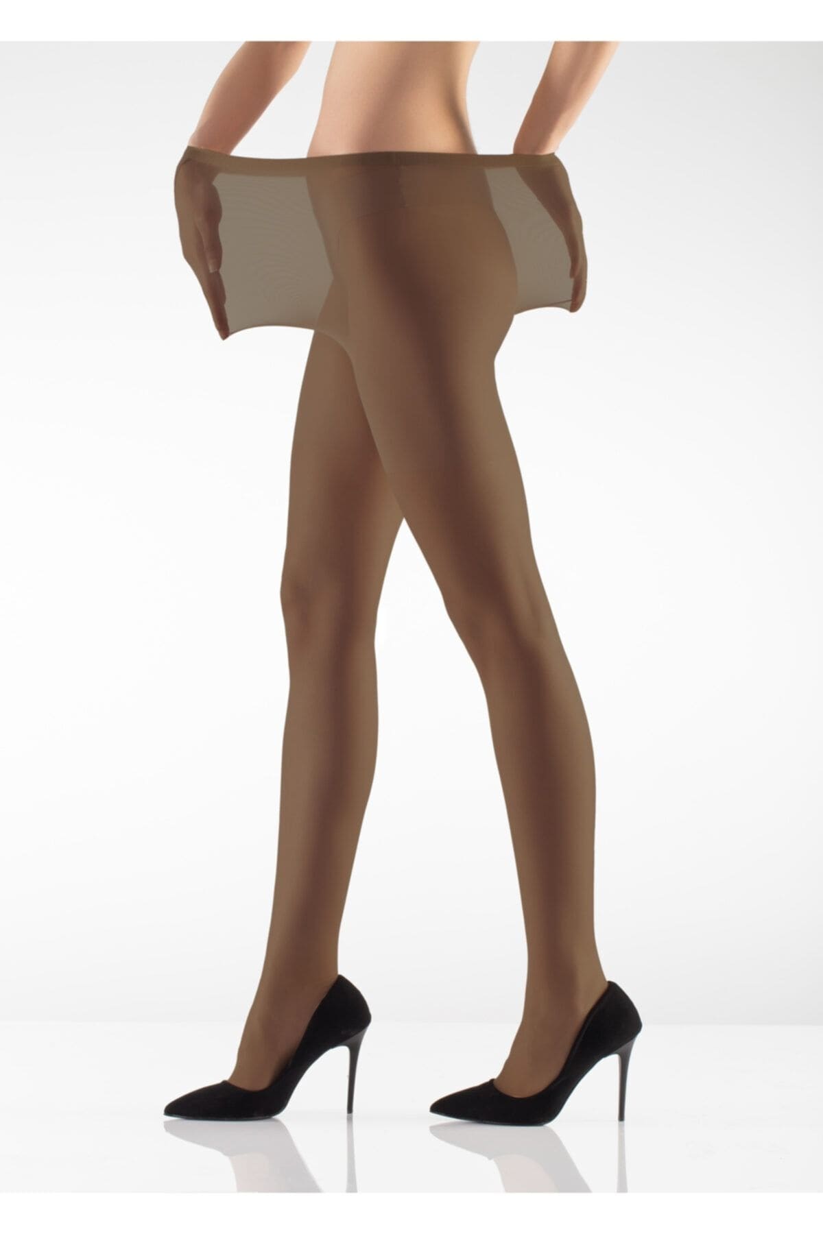 15 Denye Burunsuz Külotlu Çorap ITALIANA 1106 - Vizon