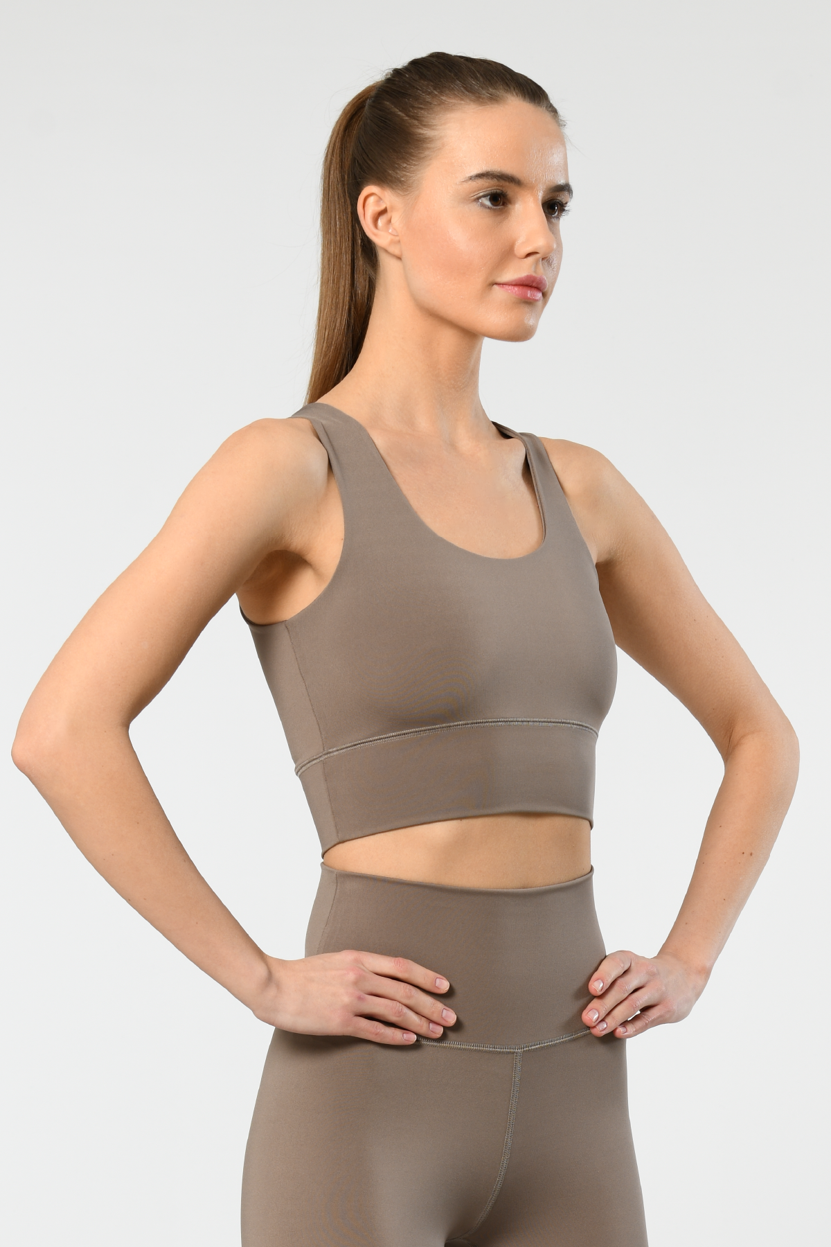 Çorap Tutucu Klipsli Geniş Kemerli Jartiyer Takım Türen 3702 - Vizon