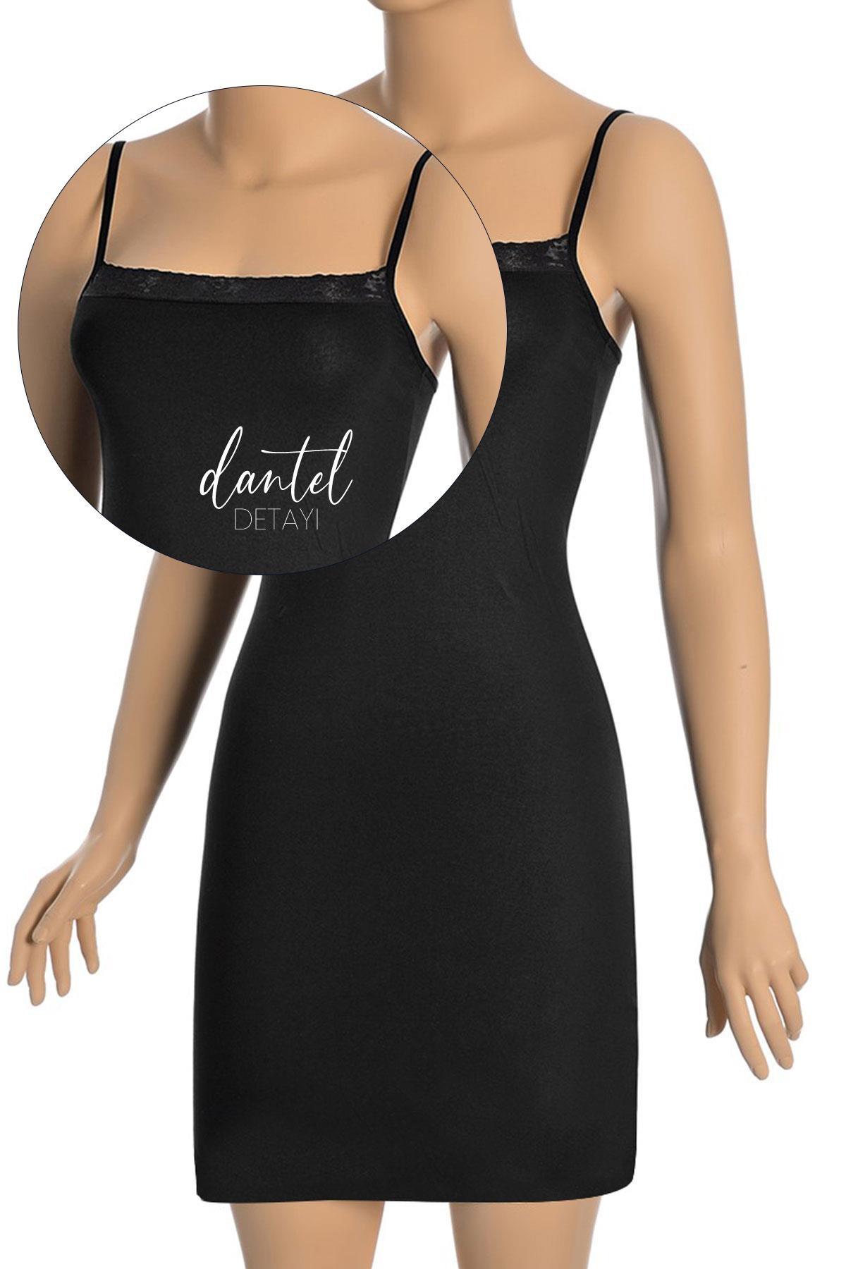 Öts İç Giyim Pamuklu İp Askılı Jüpon Atlet Öts 3245 - Görsel 3