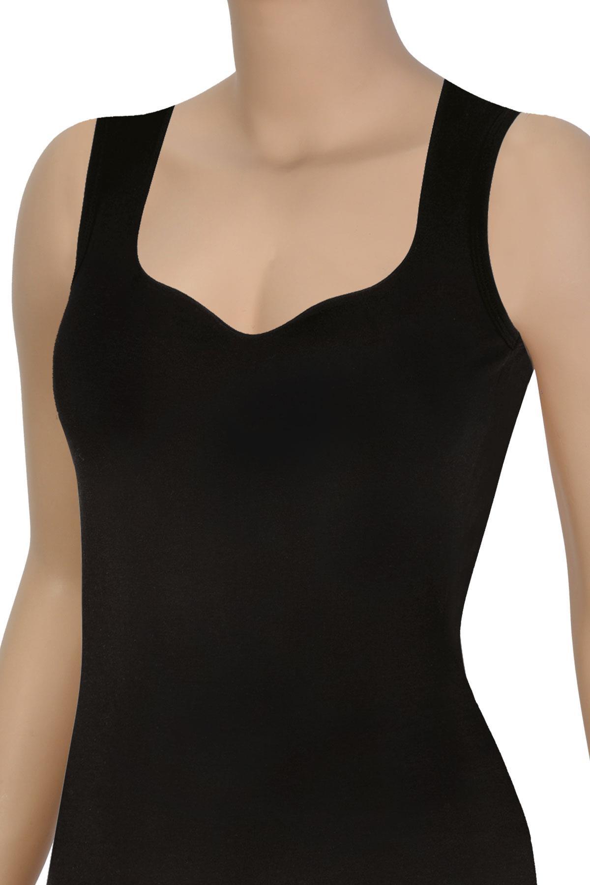 Öts İç Giyim Kalp Yaka Kalın Askılı Pamuklu Atlet Öts 3159