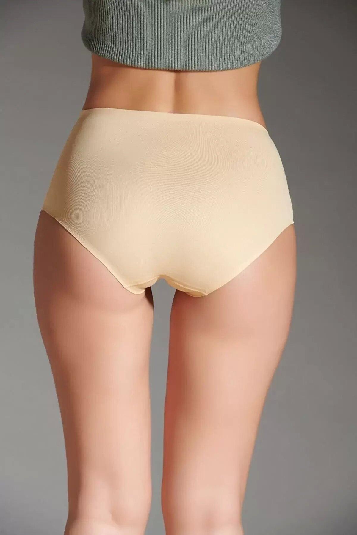 Yüksek Bel Destekli Lazer Kesim Bato Slip Eros 1002 - Ten