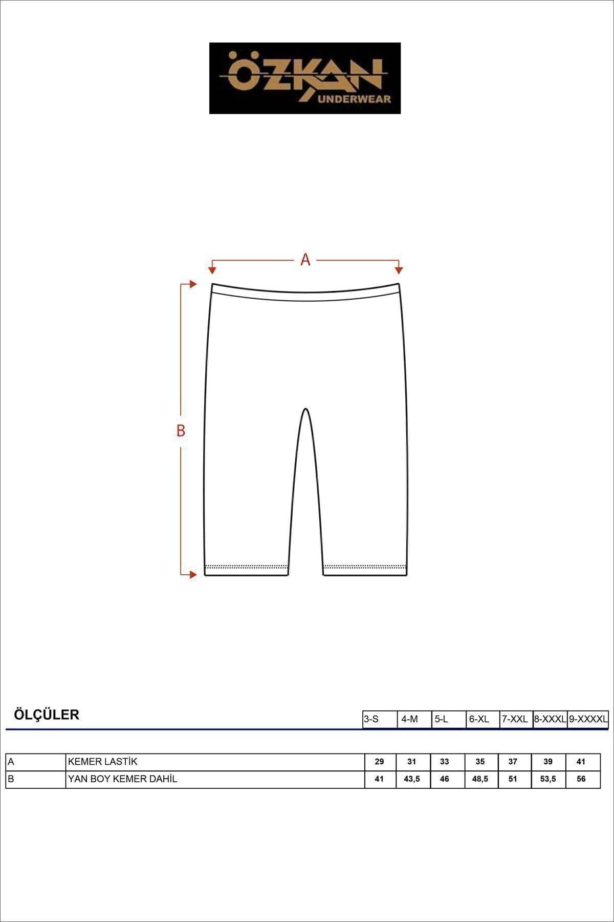 Esnek Yüksek Bel Tayt Özkan 0413 - Siyah
