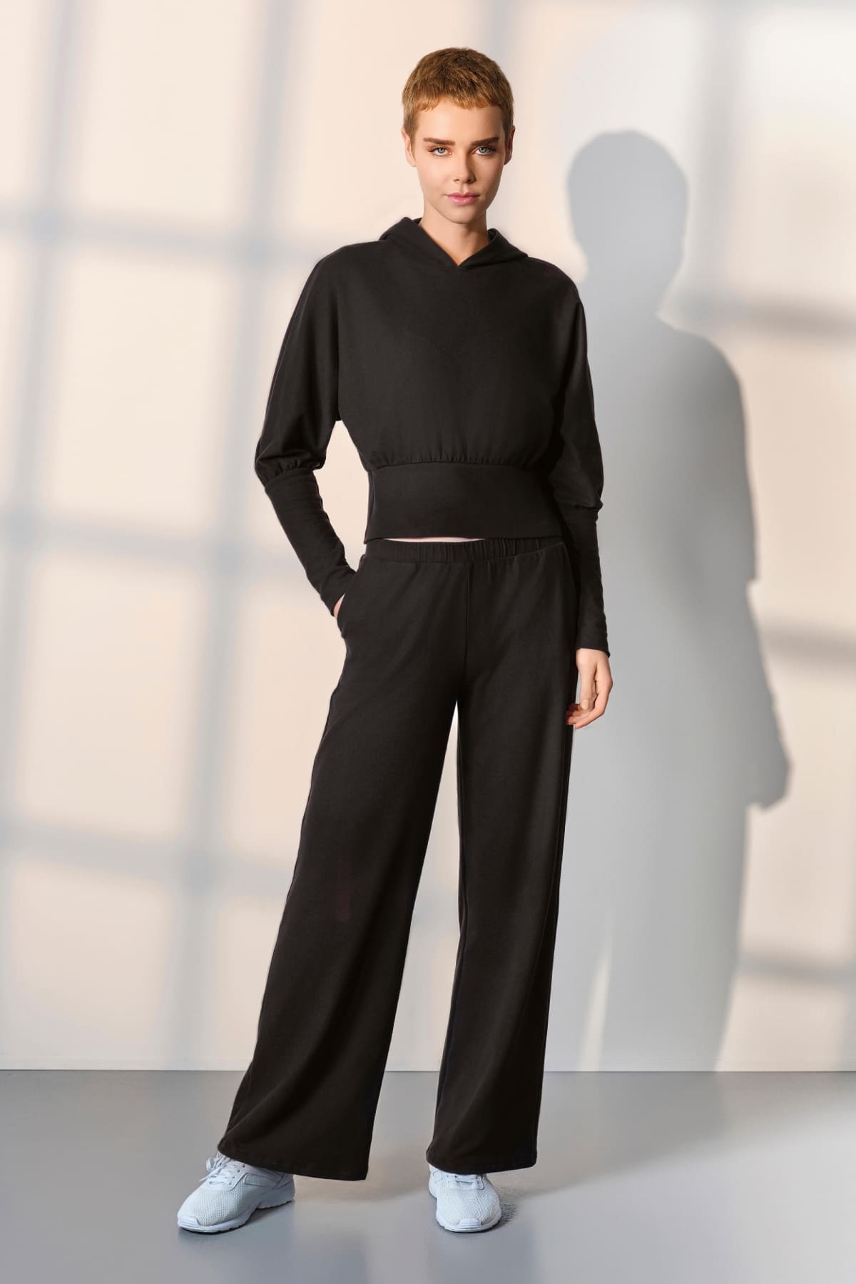 Doreanse Kapşonlu Eşofman Pijama Takımı Polyester Elastan Doreanse 4045