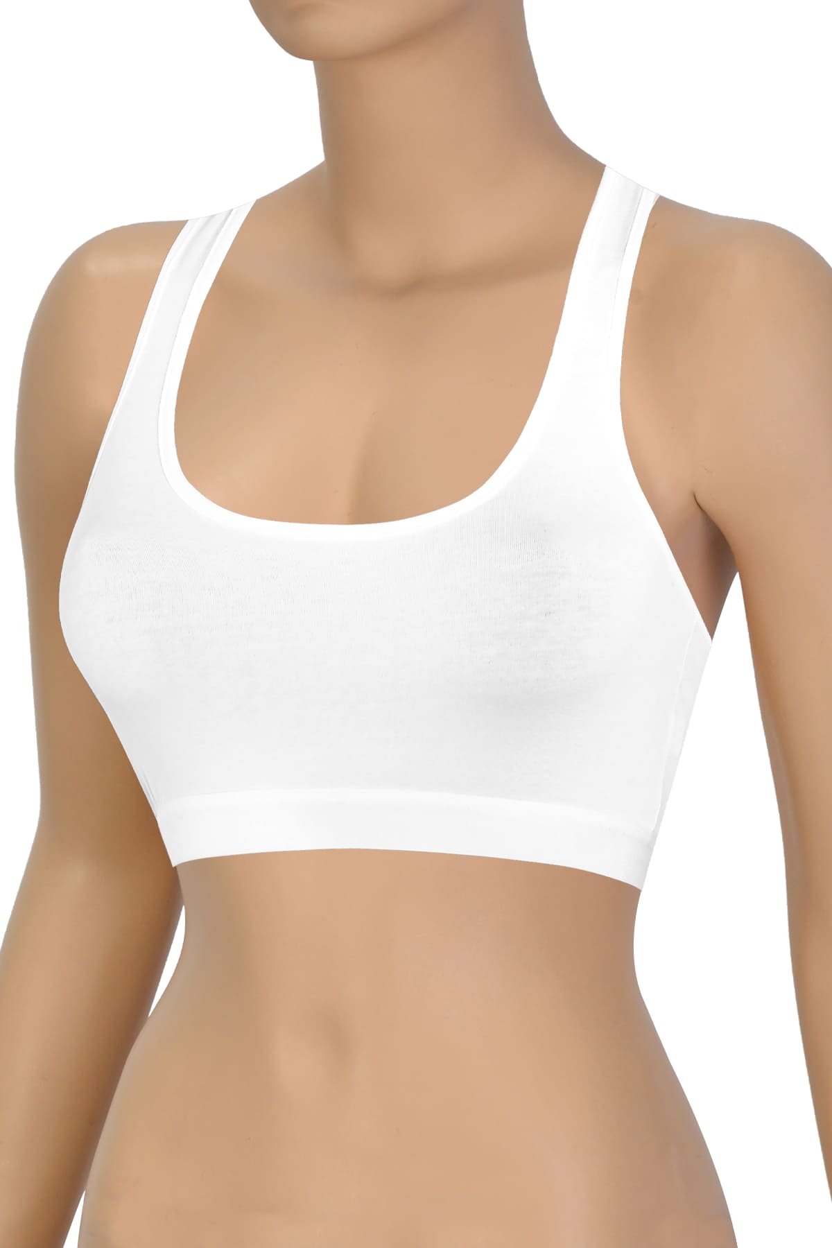 Öts İç Giyim Kadın Sporcu Sütyen Balensiz Esnek Pamuklu ÖTS 6079 - Görsel 3