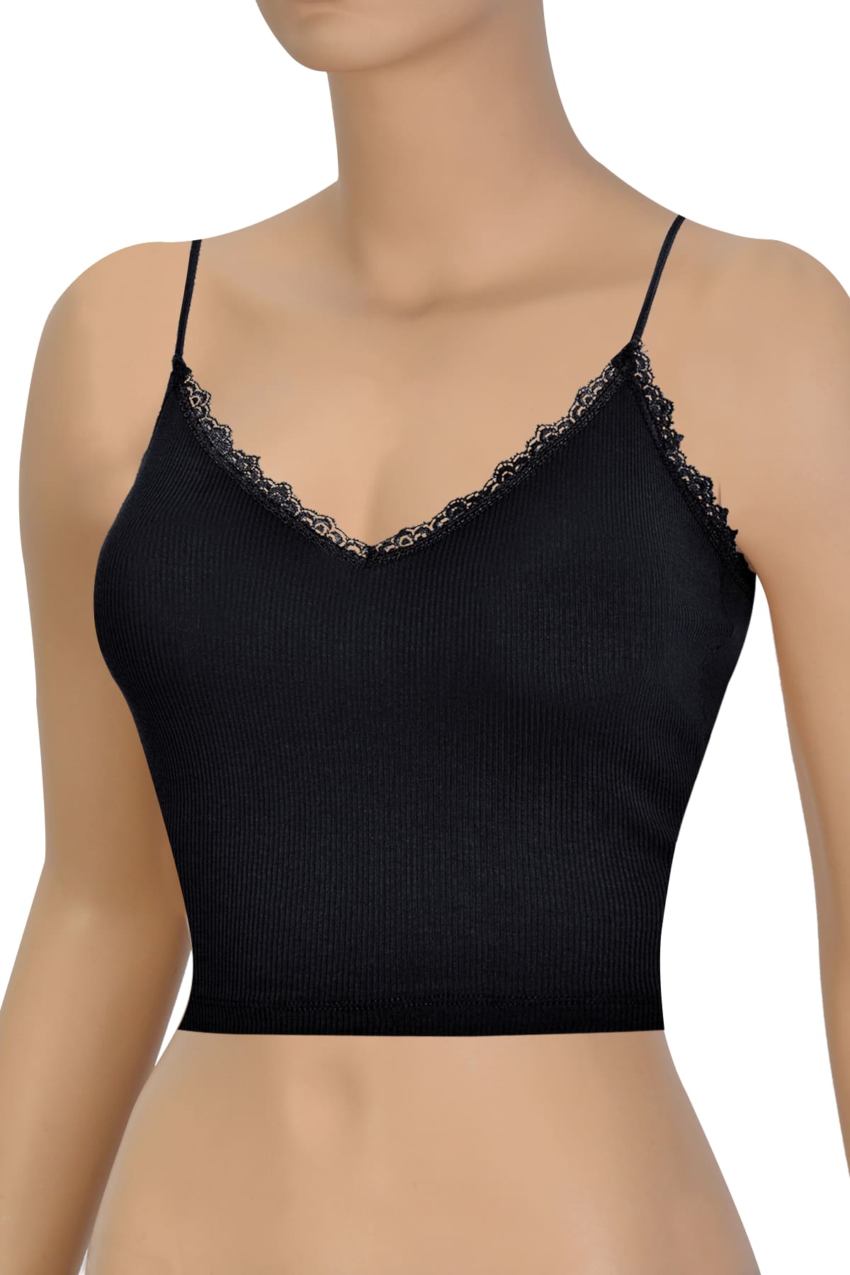 Pamuklu Esnek Fitilli Sütyen Öts 3128 - Siyah