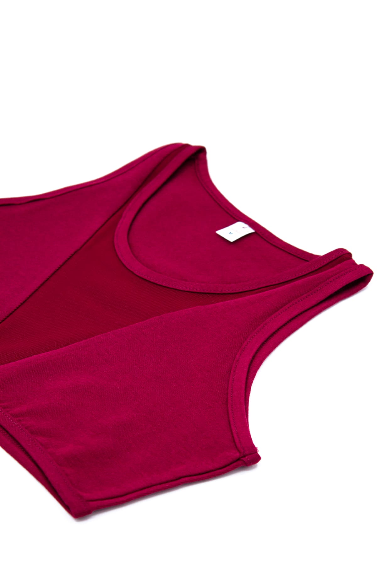 Pamuklu Esnek Tüllü Rahat Büstiyer Öts 6077 - Bordo