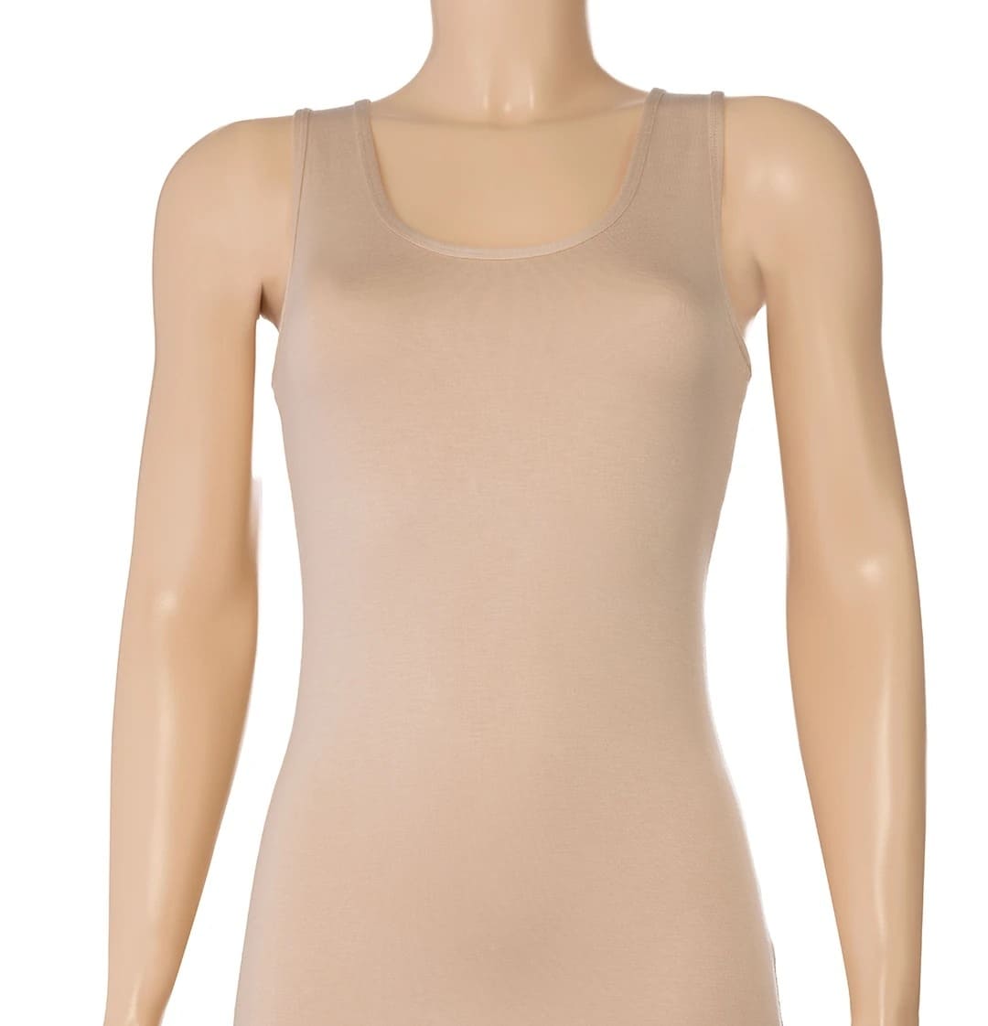 Kalın Askılı Bambu Atlet Kadın Yıldız 2367 - Ten