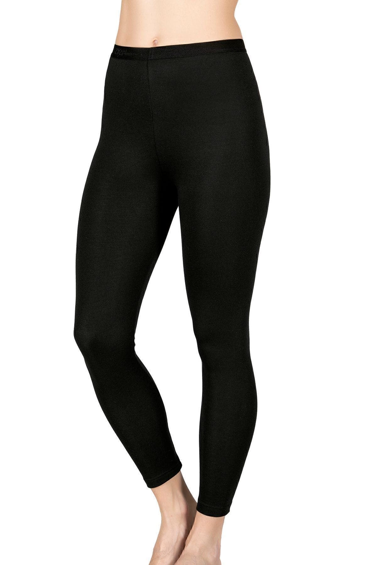 Termal Polyester Viscose Elastan Alt İçlik Tayt Özkan 23645 - Siyah