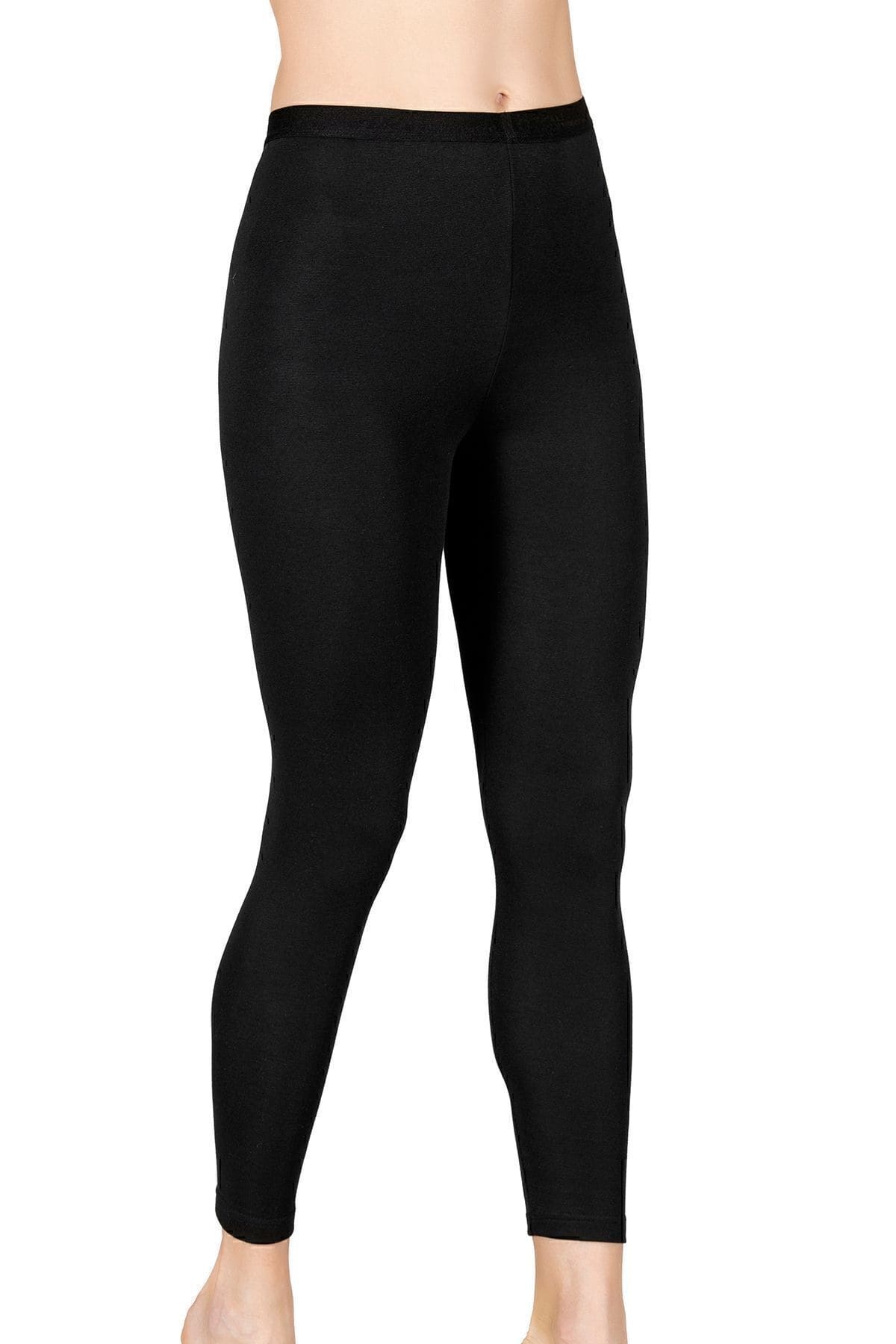 Termal Polyester Viscose Elastan Alt İçlik Tayt Özkan 23645 - Siyah