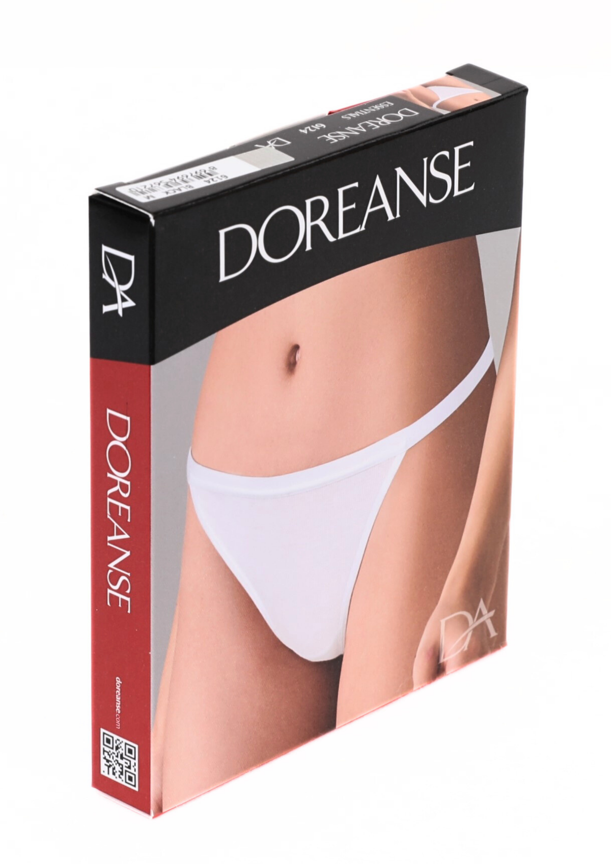 Pamuklu Yüksek Bel V-String Külot Doreanse 6124 - Beyaz