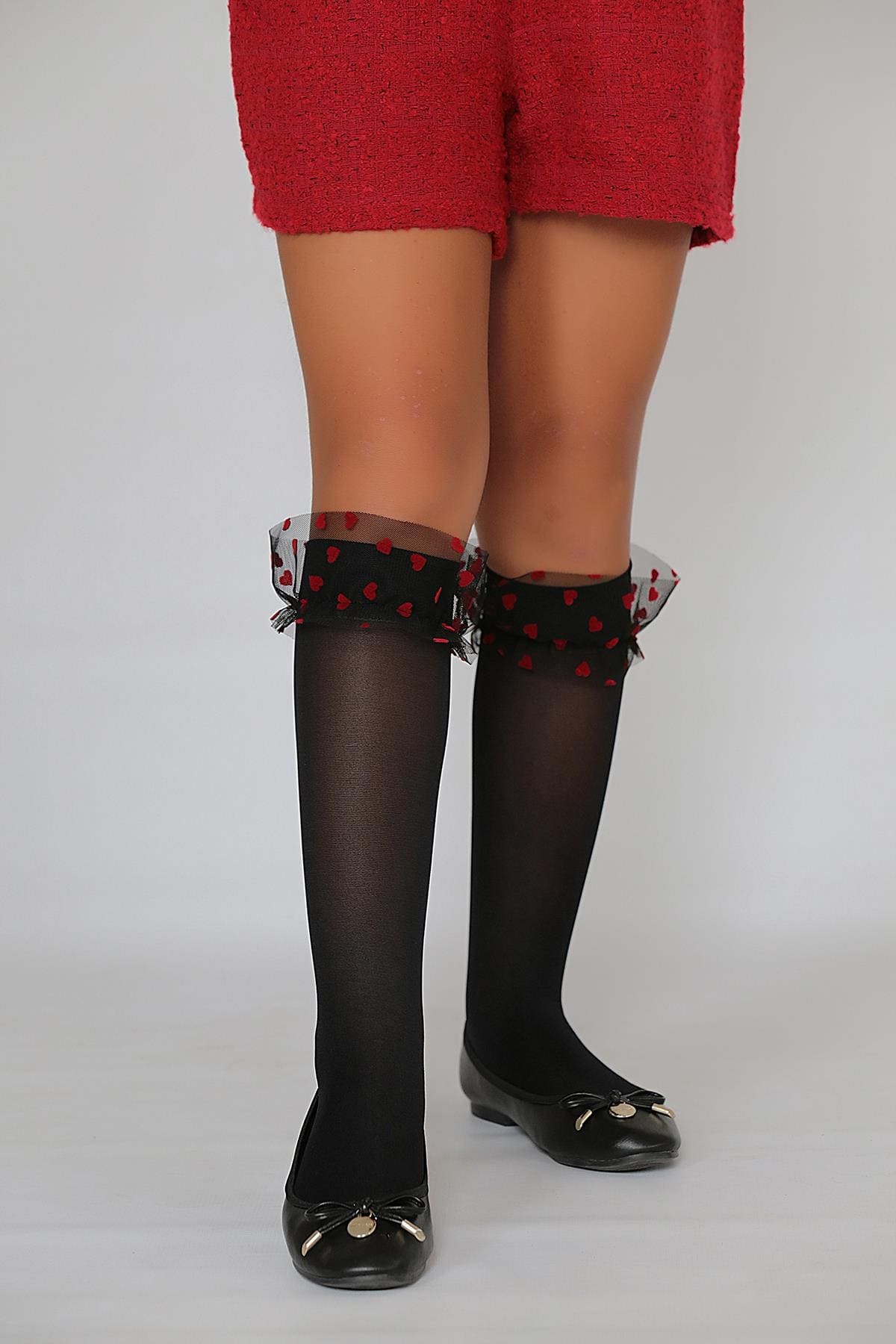 Pamuk Oranı Yüksek Kaydırmaz Dizaltı Çorap Daymod 2212004 - Siyah