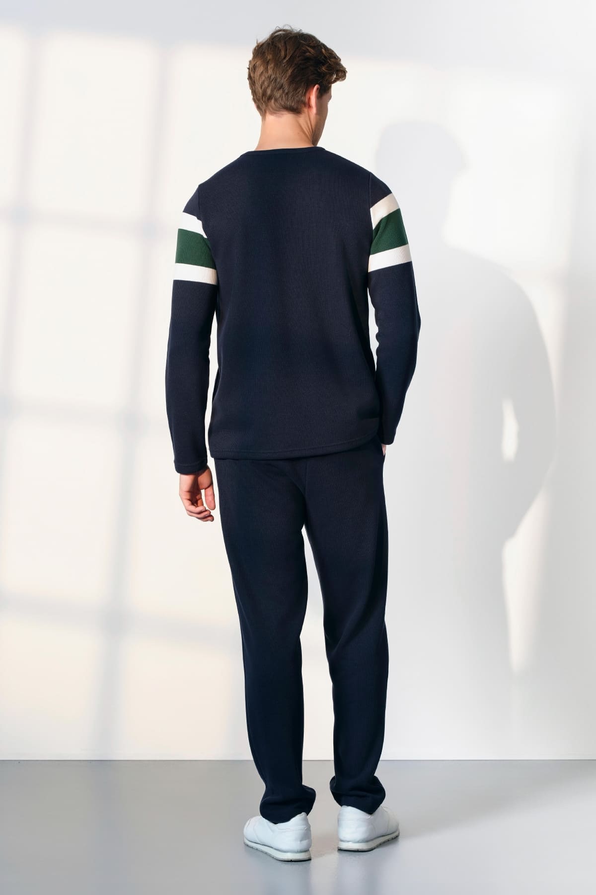 Ribana Kesim Erkek T-Shirt Pijama Takımı Doreanse 254547 - Lacivert