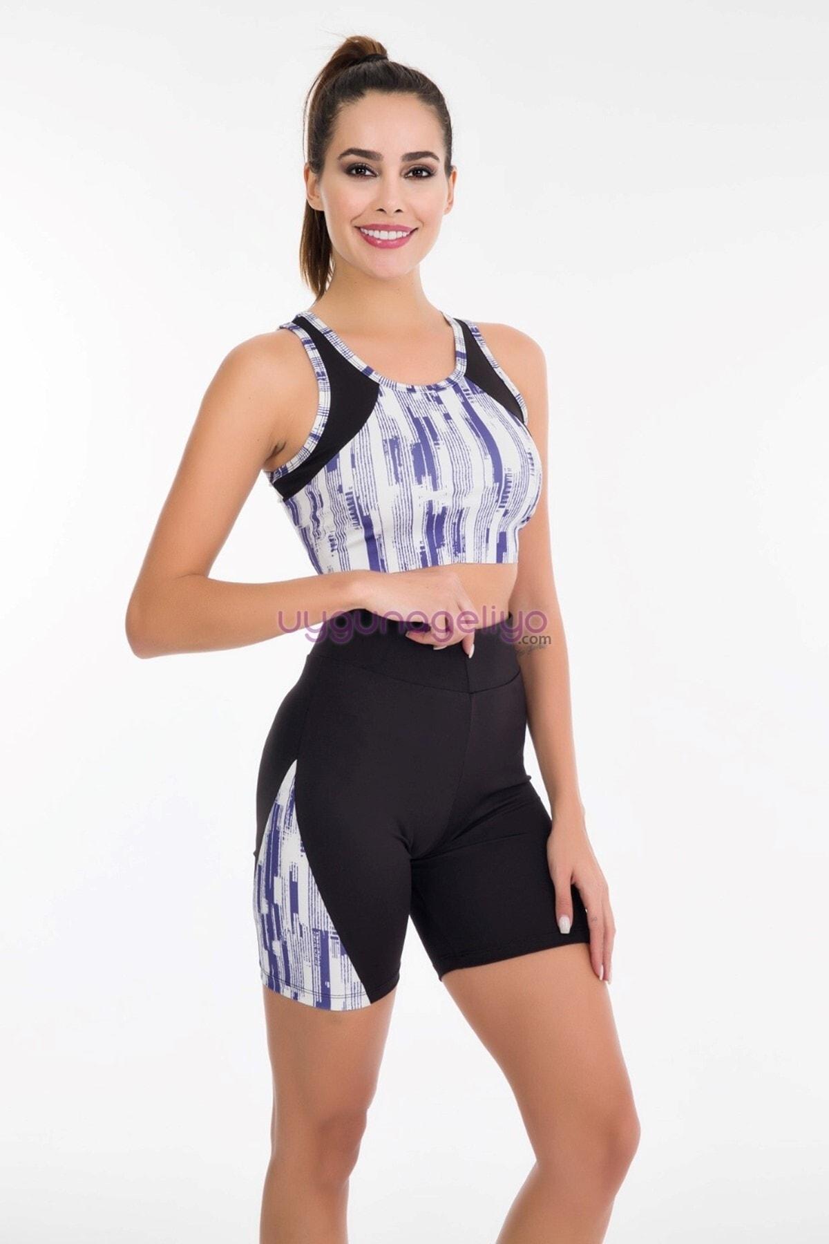 Hafif Kumaşlı Kısa Tayt Büstiyer Spor Takım Lady 4005 - Görsel