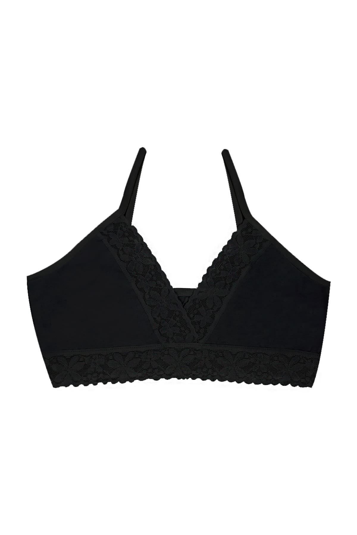 Yumuşak Pamuklu Balensiz Büstiyer Seti Öts 6090 - Siyah