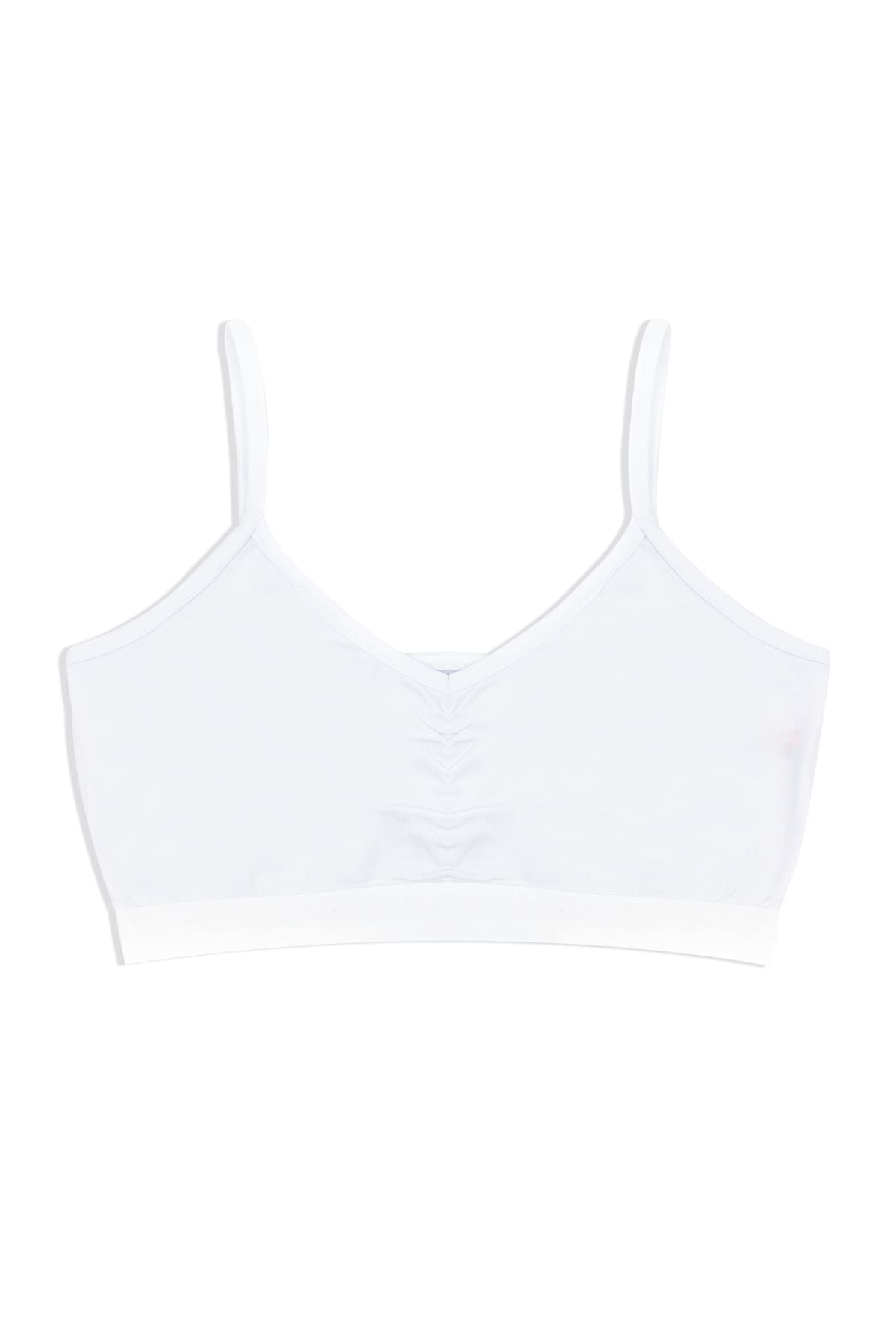 Pamuklu Balensiz Pedsiz Kız Büstiyer Öts 6142 - Beyaz