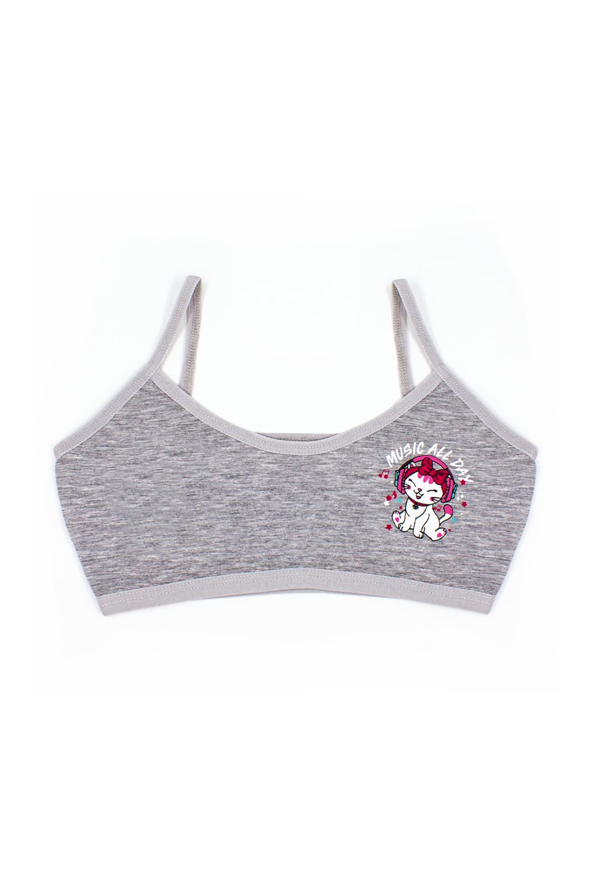 Balensiz Pamuklu Alıştırma Büstiyer Seti Öts 6120 - Gri