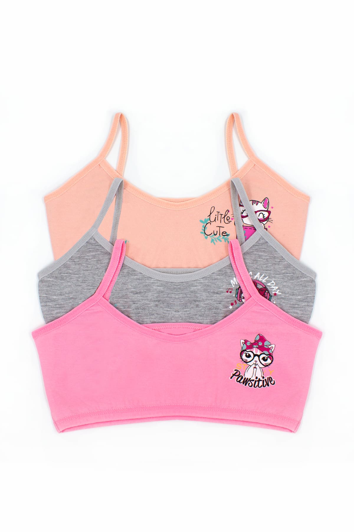 Balensiz Pamuklu Alıştırma Büstiyer Seti Öts 6120 - Gri