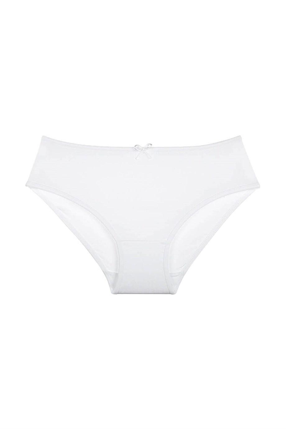 Geniş Askılı Pamuklu Kız Çocuk Atlet Takım Arma Yıldız 7510 - Beyaz