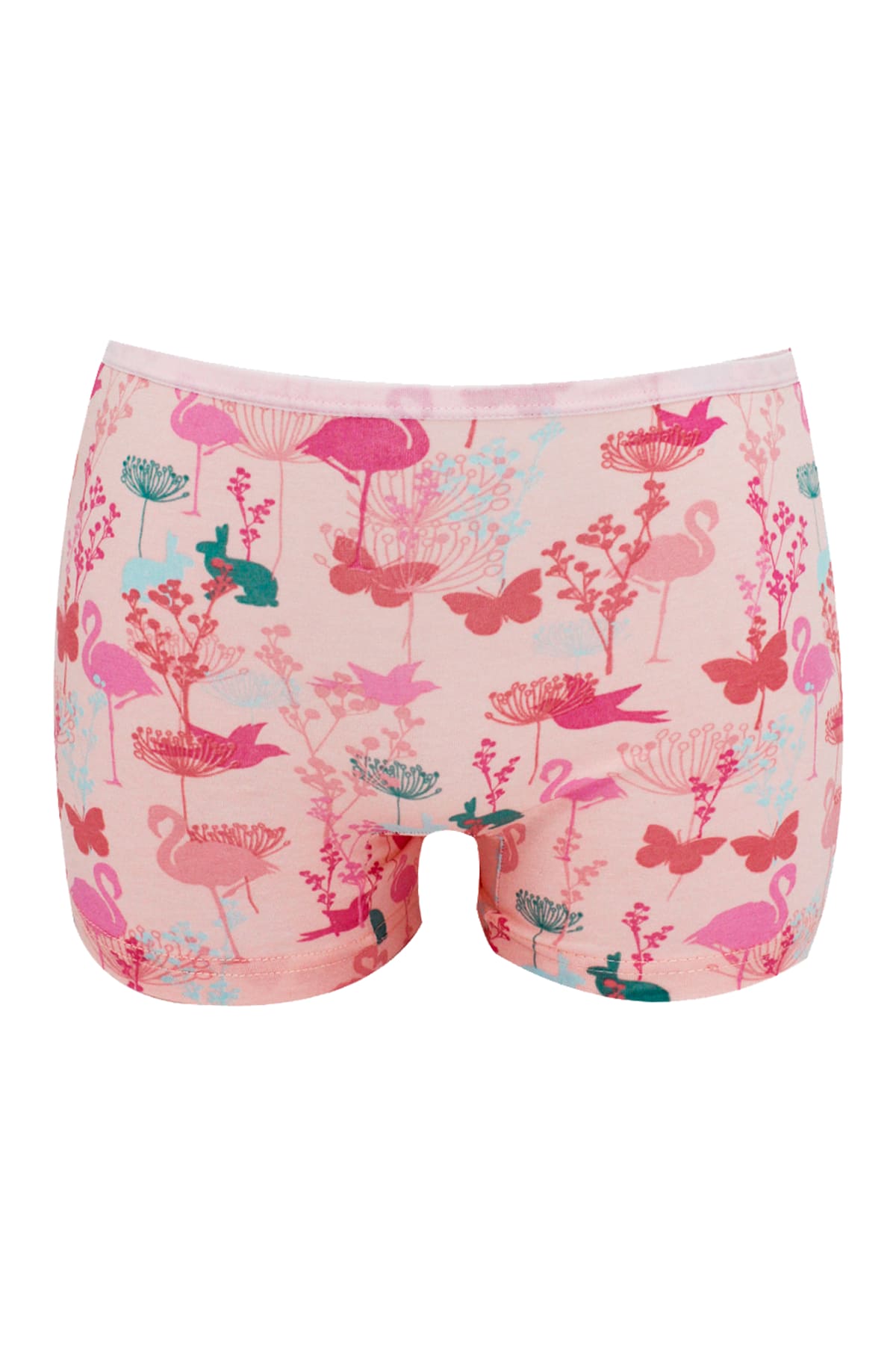 Pamuklu Esnek Lastikli Kız Çocuk Boxer Öts 8236 - Pembe