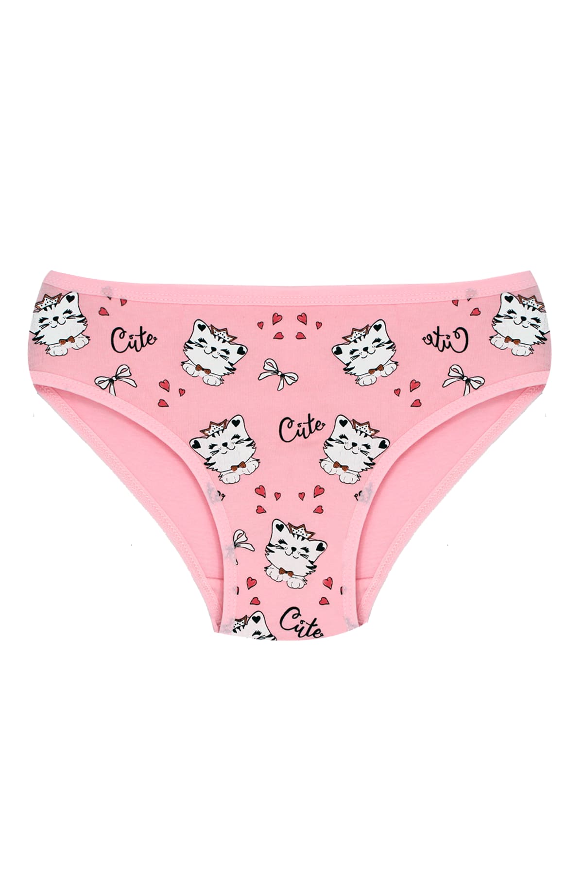 Öts İç Giyim %100 Pamuklu Esnek Bel Lastikli Kız Çocuk Külot Öts 8223