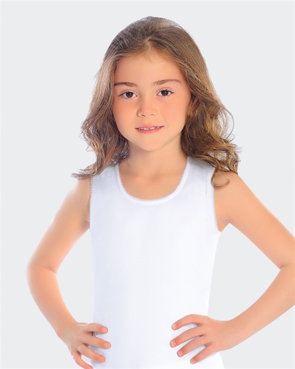 Pamuk Ribana Geniş Askılı Atlet Öts 8036 - Beyaz