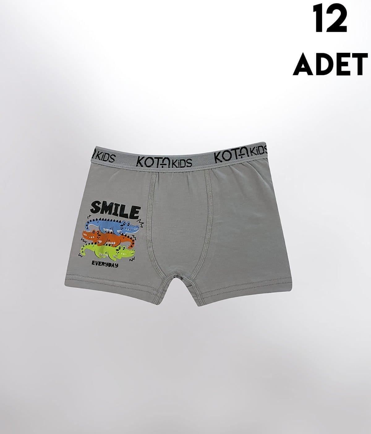 Pamuklu Rahat Kesim Erkek Çocuk Boxer Kota 1005 - Asorti