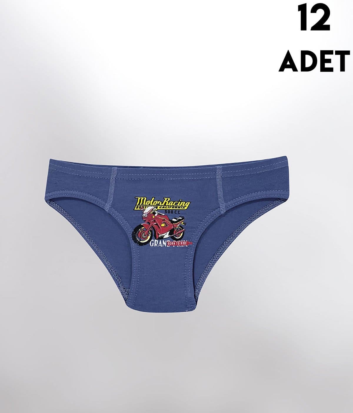 Yumuşak Pamuklu Baskılı Erkek Çocuk Külot Kota 1019 - Asorti