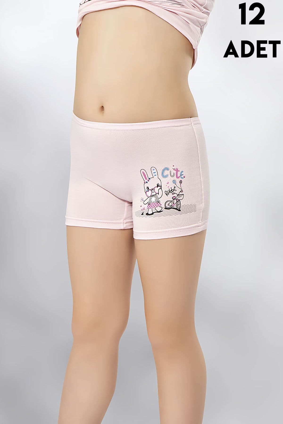 Geniş Askılı Pamuklu Kız Çocuk Boxer Takımı Kota 3409 - Asorti