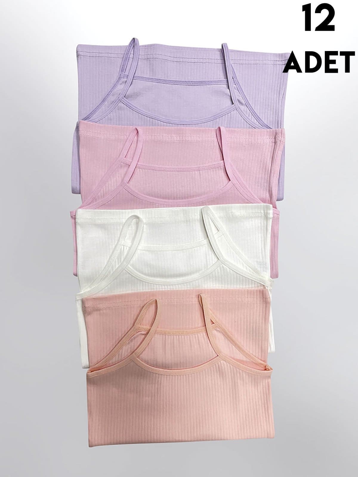 Pamuklu Nefes Alan Kız Çocuk Atlet Kota 3420 - Asorti