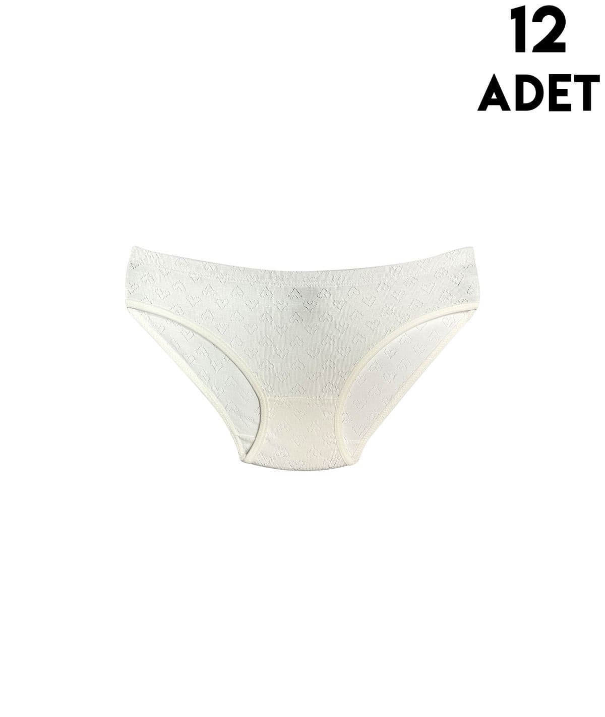 Yumuşak Pamuklu Ribana Kız Çocuk Külot Kota 3426 - Asorti