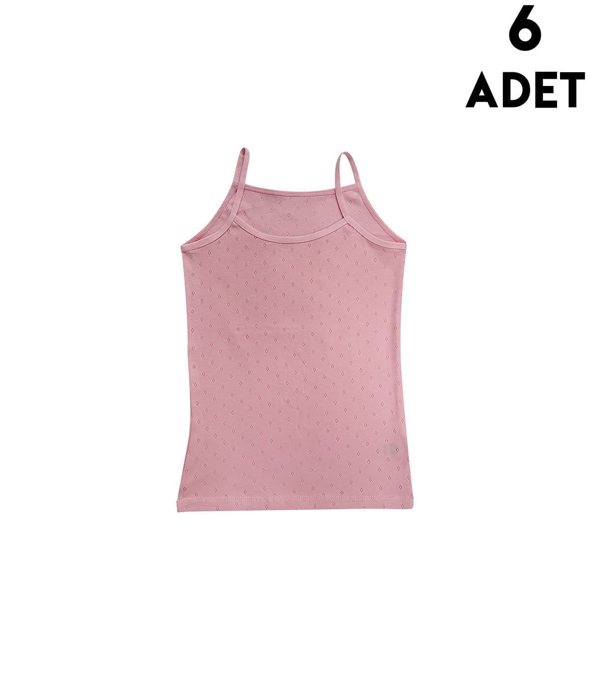 İp Askılı Yumuşak Ribana Kız Çocuk Atlet Kota 3427 - Asorti