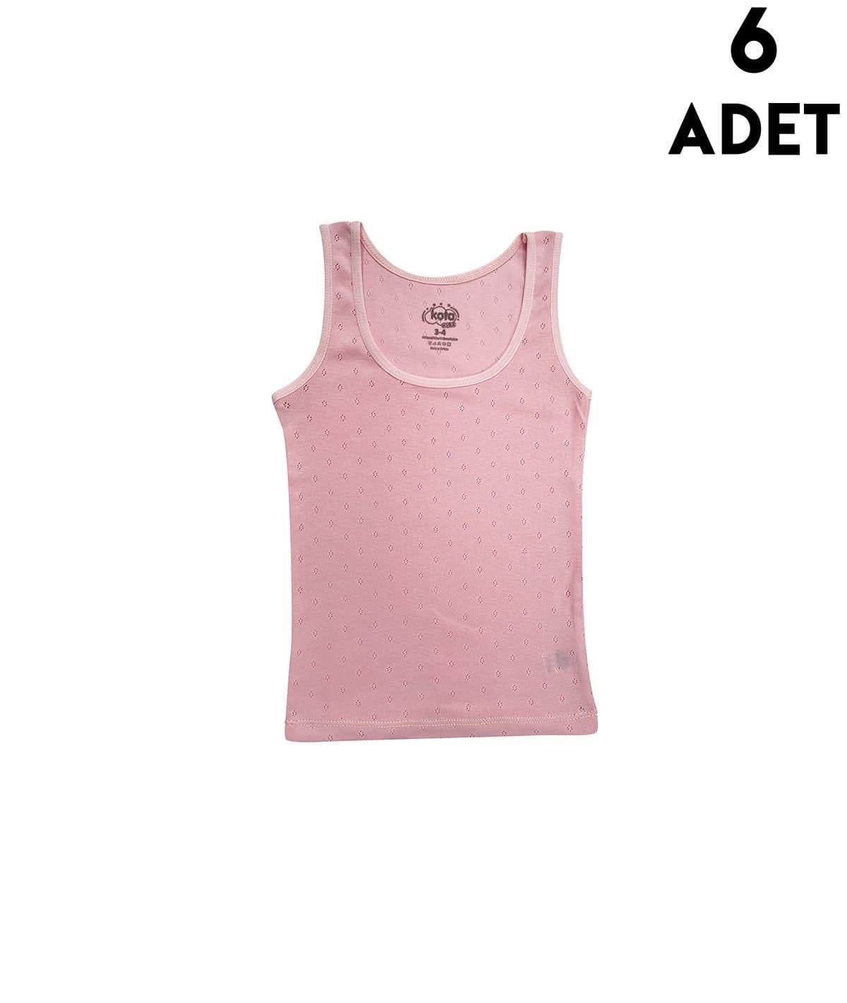 Kalın Askılı Pamuklu Kız Çocuk Atlet Kota 3428 - Asorti