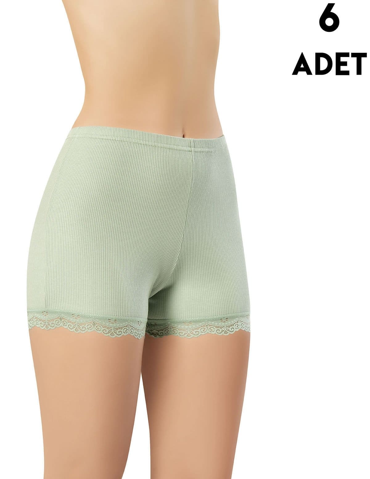 Kota Yüksek Bel Destekli Dantelli Kadın Şort Kota 5022