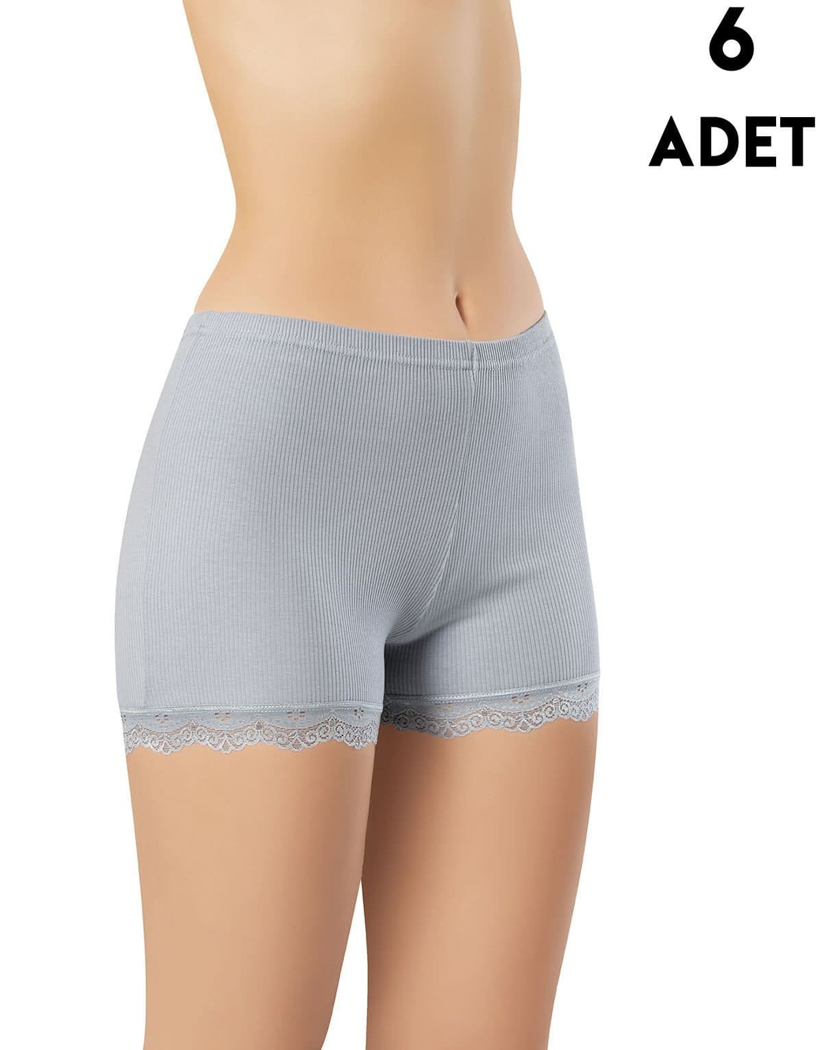 Kota Yüksek Bel Destekli Dantelli Kadın Şort Kota 5022 - Görsel 4